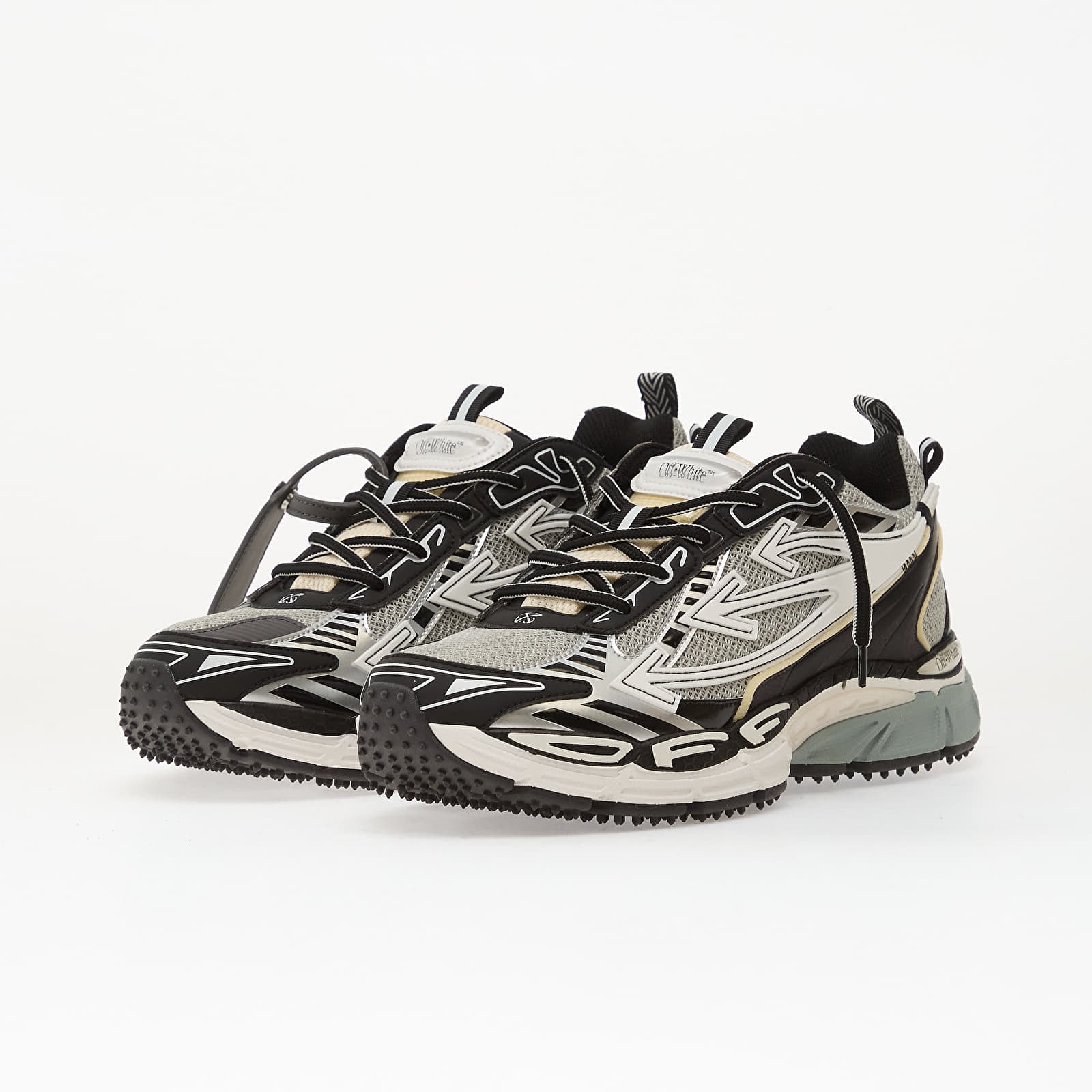 Vīriešu apavi Off-White Ow Be Right Back Mesh Light  Light Grey/ Black