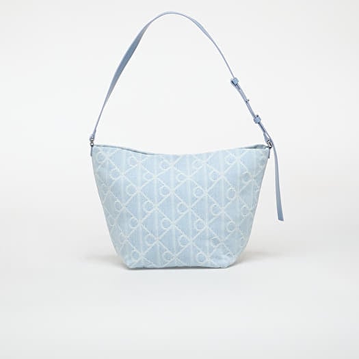 Bag Calvin Klein Emblem Aop Denim Bucket Blue