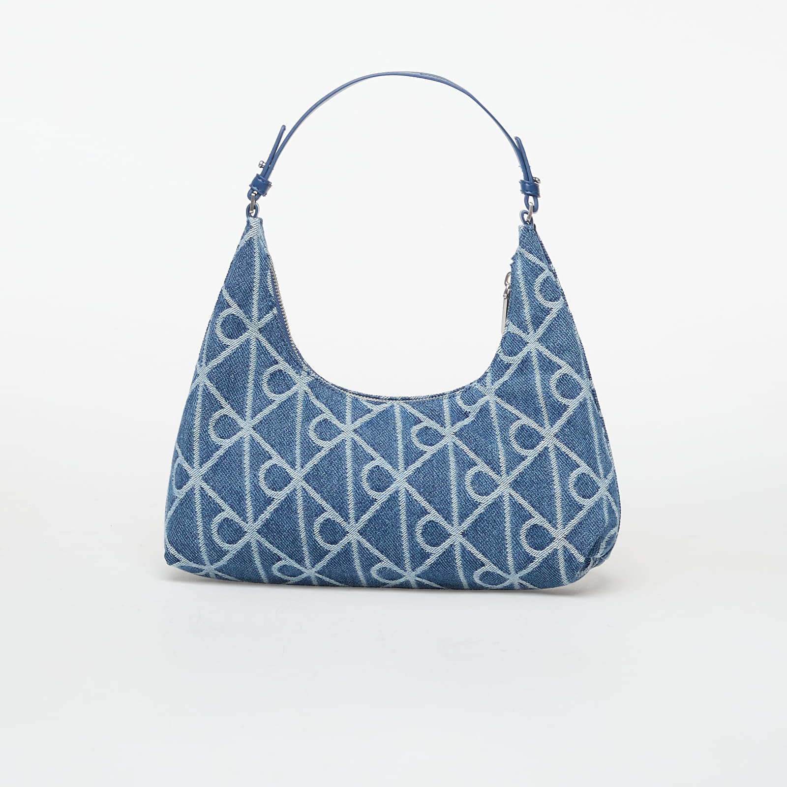 Torby przez ramię Calvin Klein Emblem Aop Denim Sho Blue