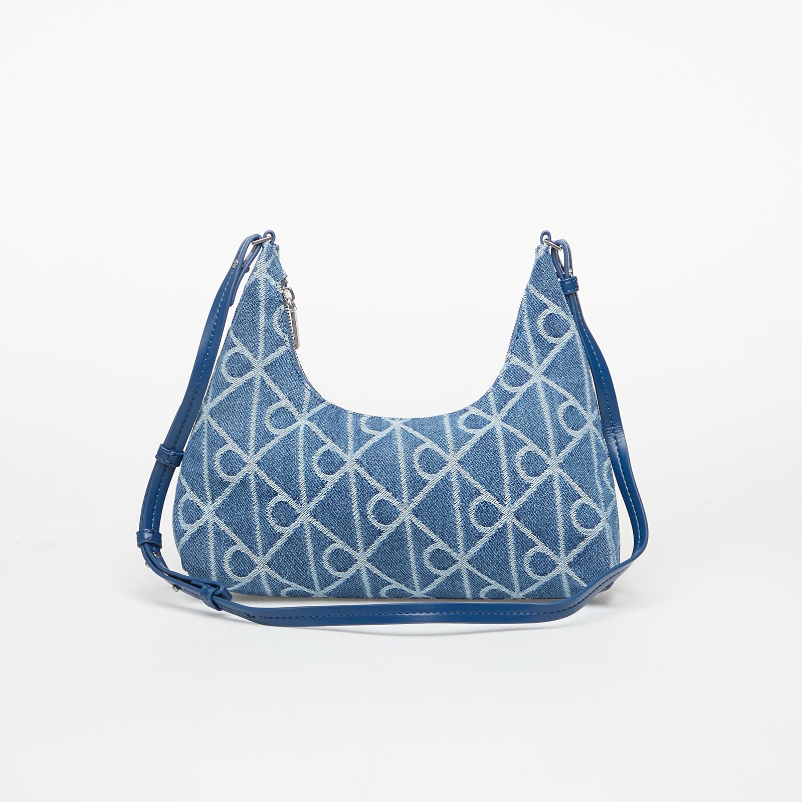 Torby przez ramię Calvin Klein Emblem Aop Denim Sho Blue