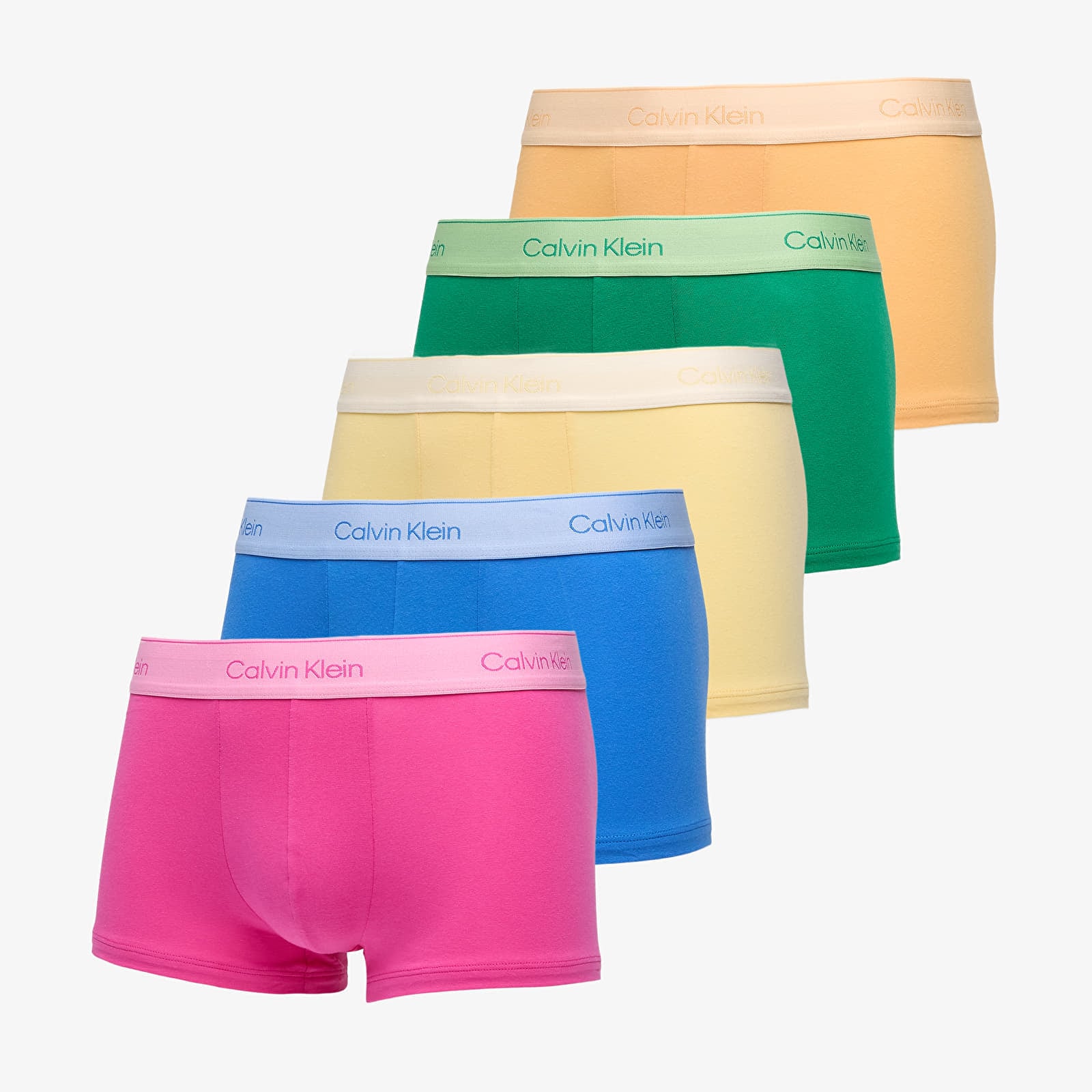 Boxeri Calvin Klein Low Rise Trunk 5-Pack Yellow M