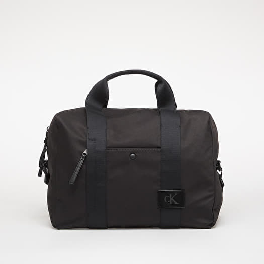 Calvin Klein Canvas Mix Large Duffle Black