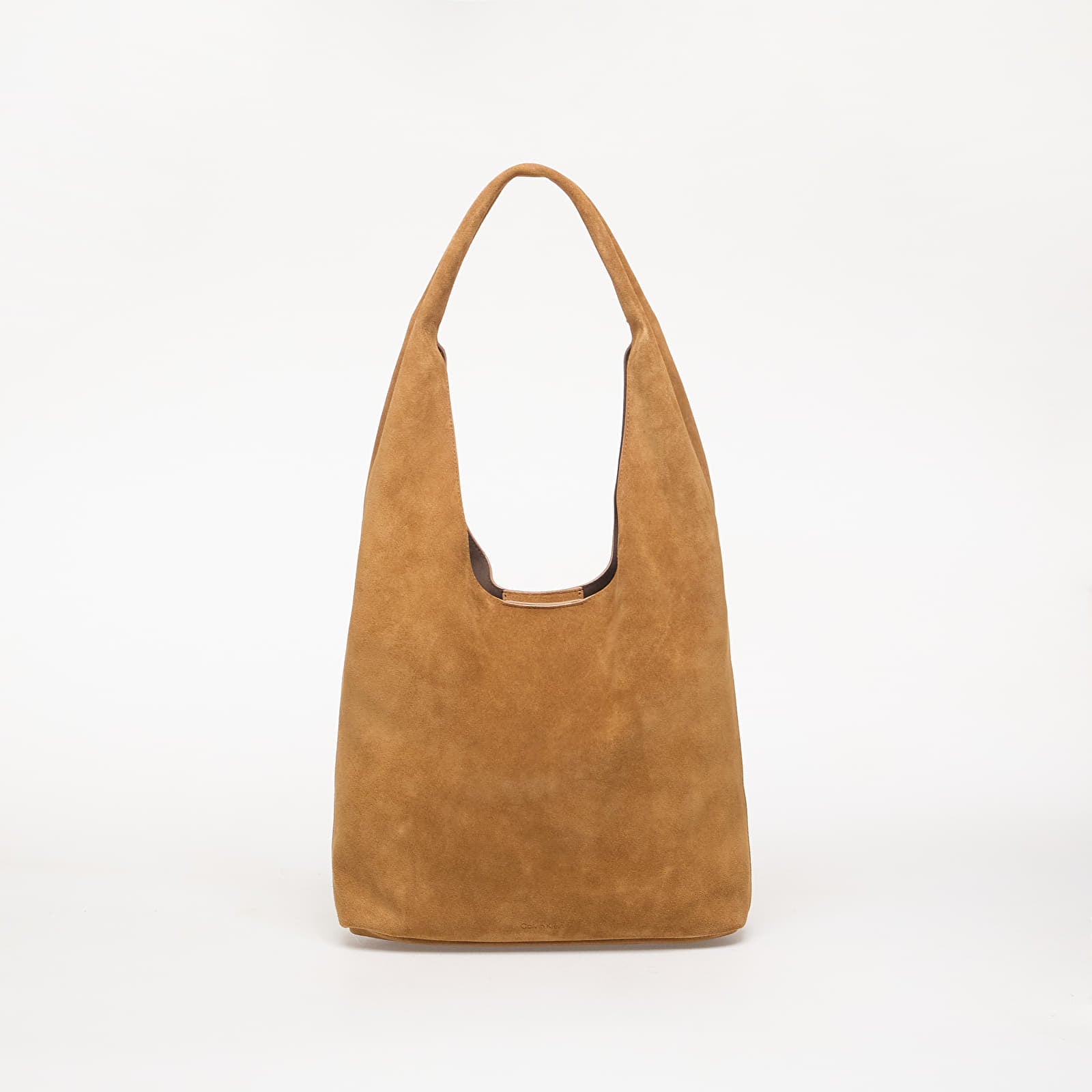 Torby przez ramię Calvin Klein Slouchy Suede Leather Brown
