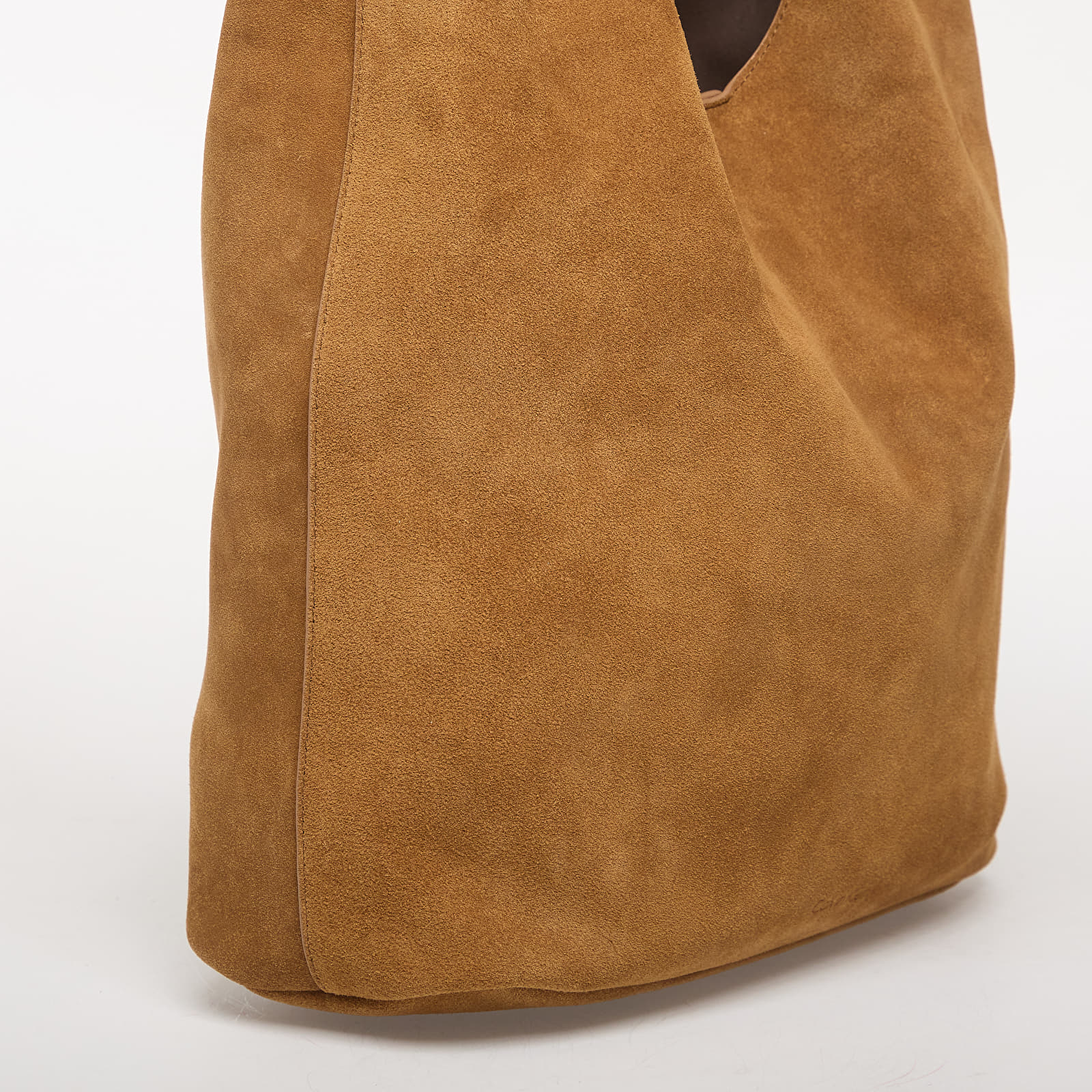 Torby przez ramię Calvin Klein Slouchy Suede Leather Brown