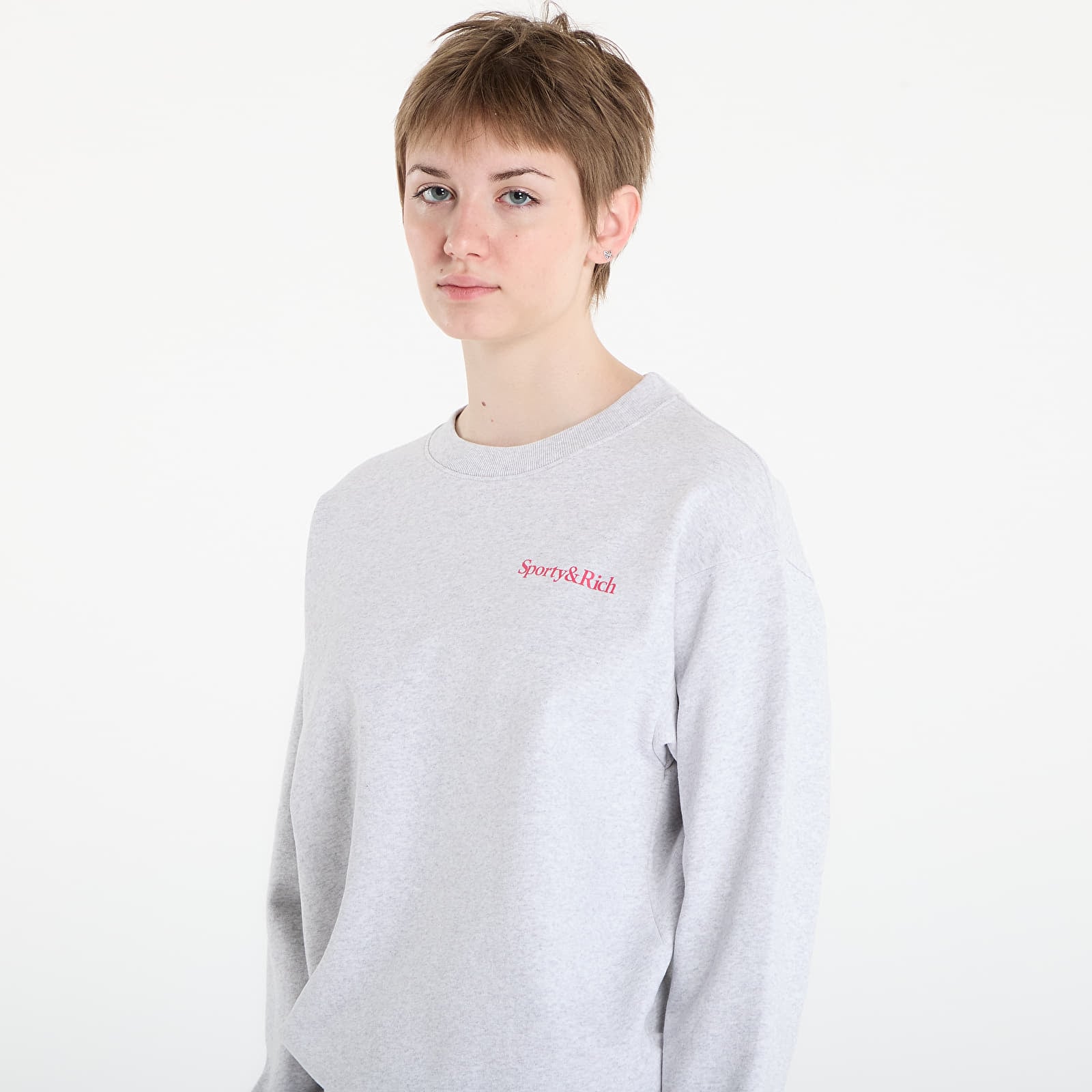 Dukserice Sporty & Rich NY Motion Crewneck UNISEX Heather Gray
