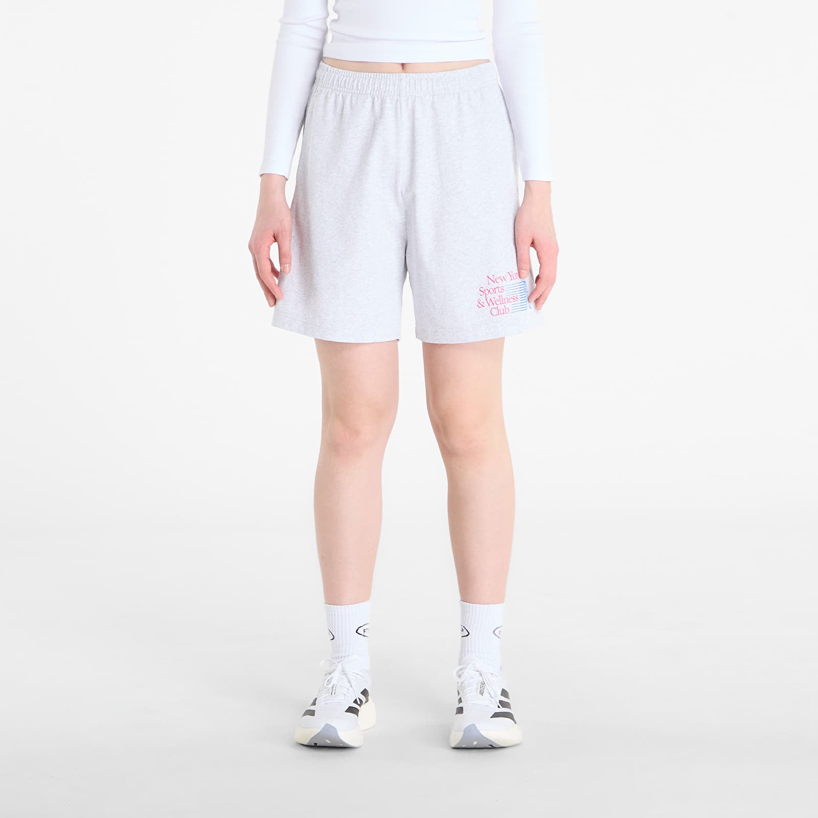 Shorts Sporty & Rich NY Motion Gym Short UNISEX Heather Gray