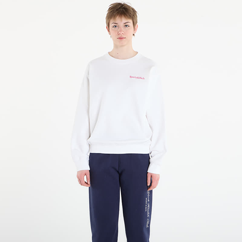 Sweatshirt Sporty & Rich NY Motion Crewneck UNISEX White