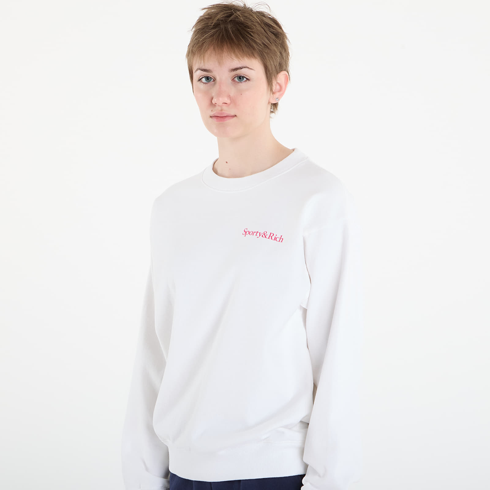 Hettegensere og sweatshirts Sporty & Rich NY Motion Crewneck UNISEX White