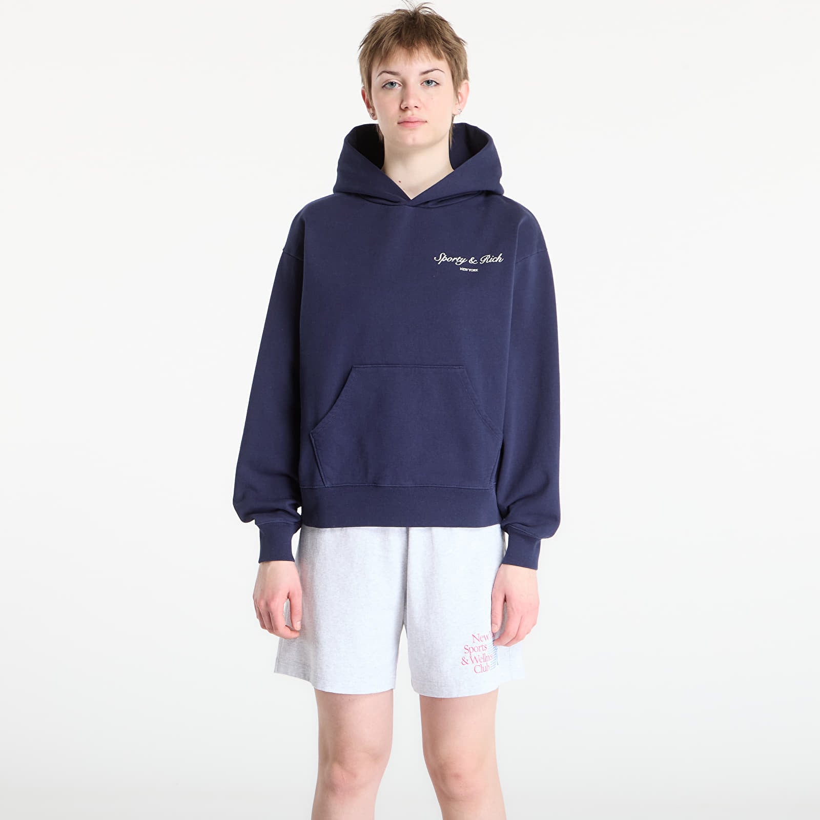 Hættetrøjer og sweatshirts Sporty & Rich Syracuse Hoodie UNISEX Dark Navy