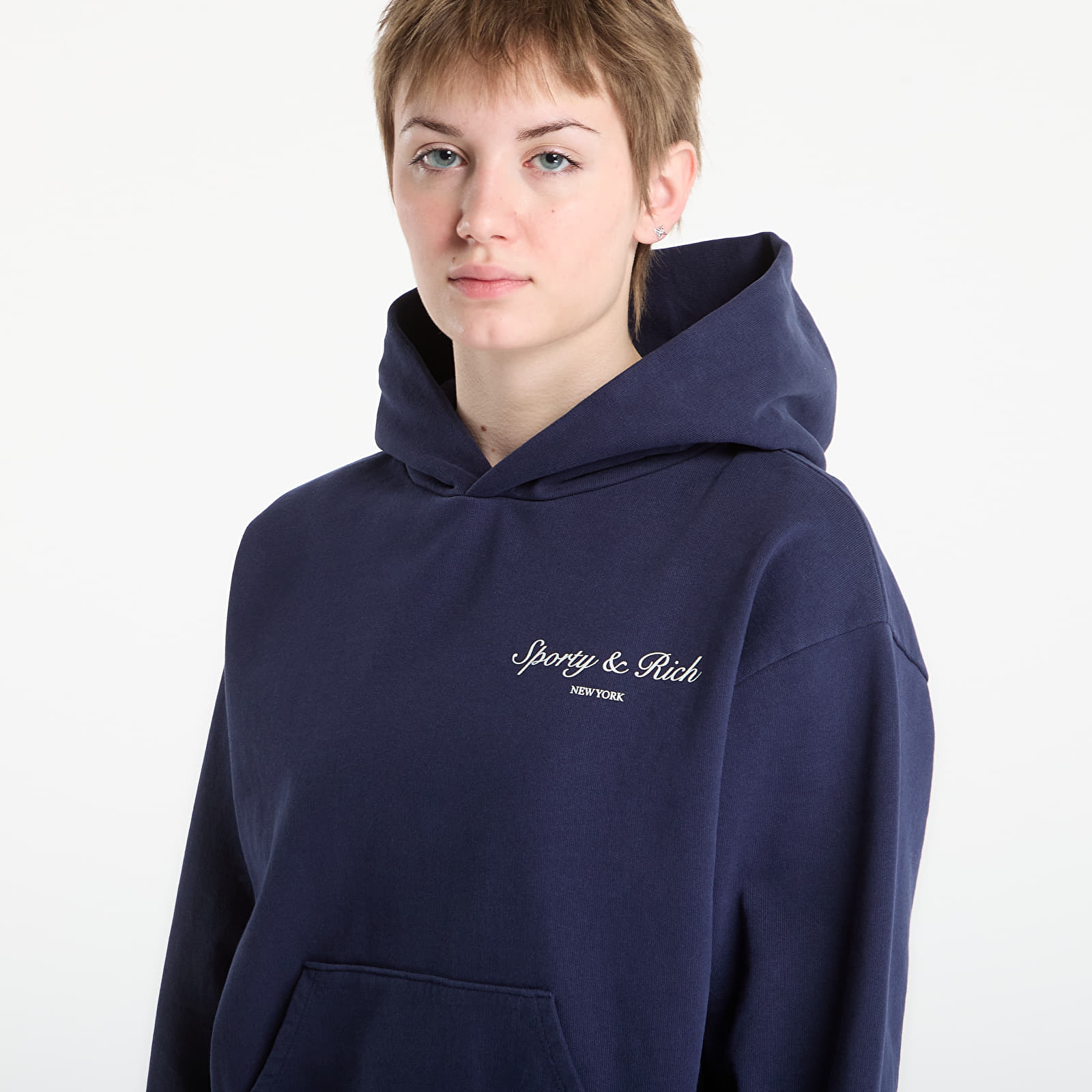 Hættetrøjer og sweatshirts Sporty & Rich Syracuse Hoodie UNISEX Dark Navy