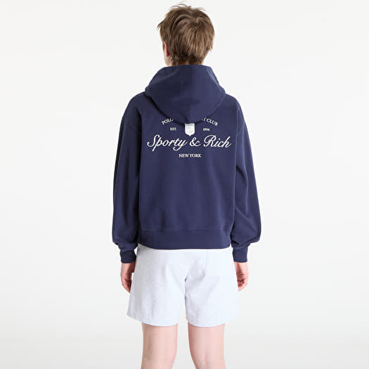 美品　SPORTY＆RICH/スポーティアンドリッチ SRWC HOODY Sporty & Rich Syracuse Hoodie UNISEX Dark Navy | Footshop