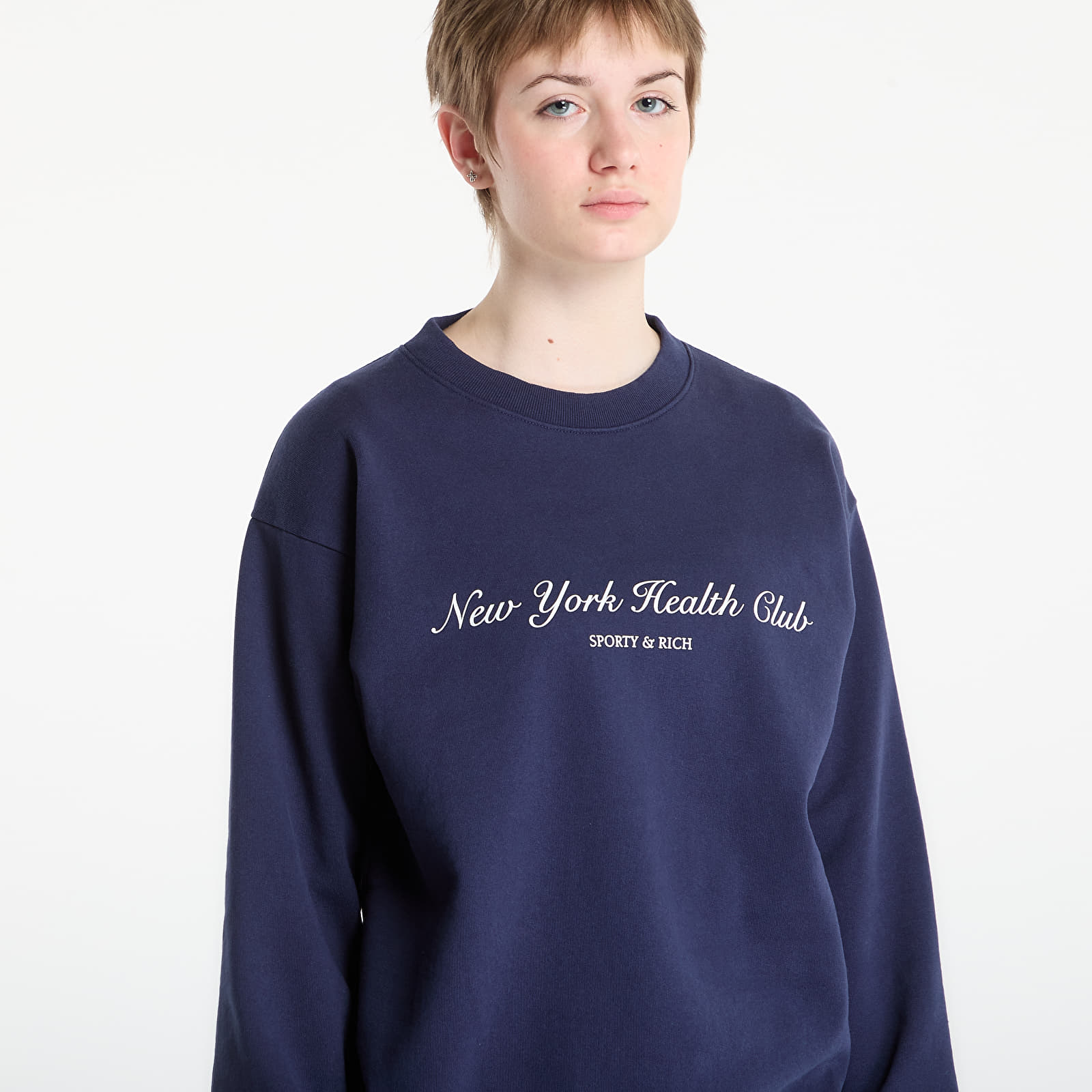 Sudaderas Sporty & Rich NY Health Club Crewneck UNISEX Dark Navy