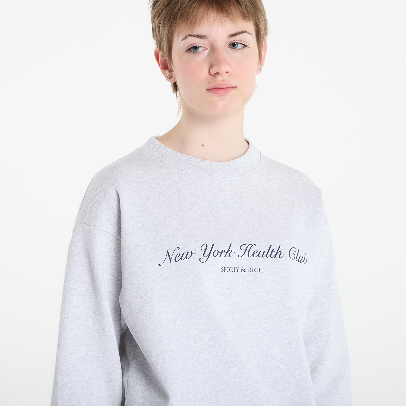 Φούτερ Sporty & Rich NY Health Club Crewneck UNISEX Heather Gray
