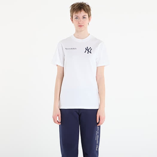 Tričko Sporty & Rich Yankees Curve T-Shirt UNISEX White