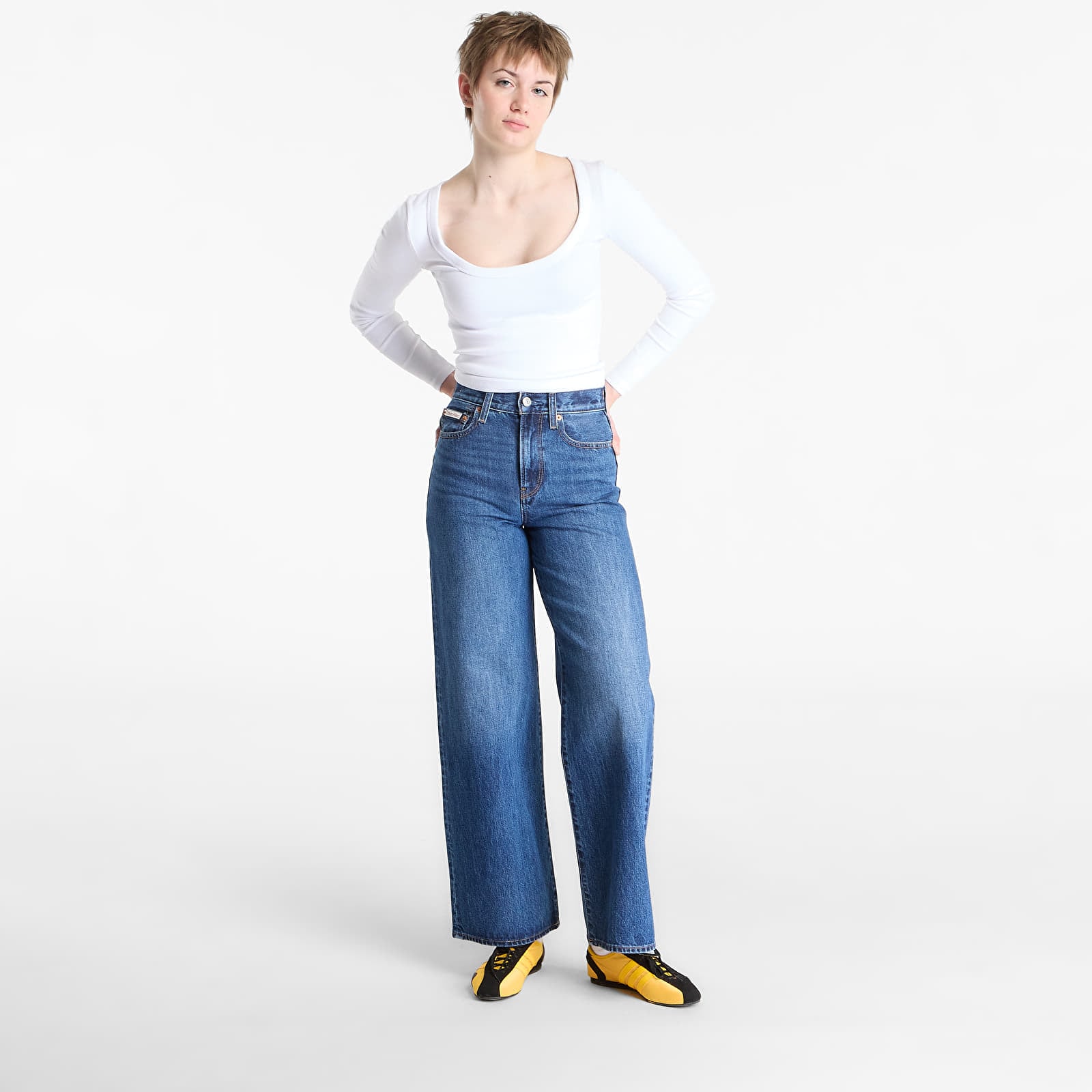Jeans Calvin Klein Jeans The Wide Leg Jeans Blue
