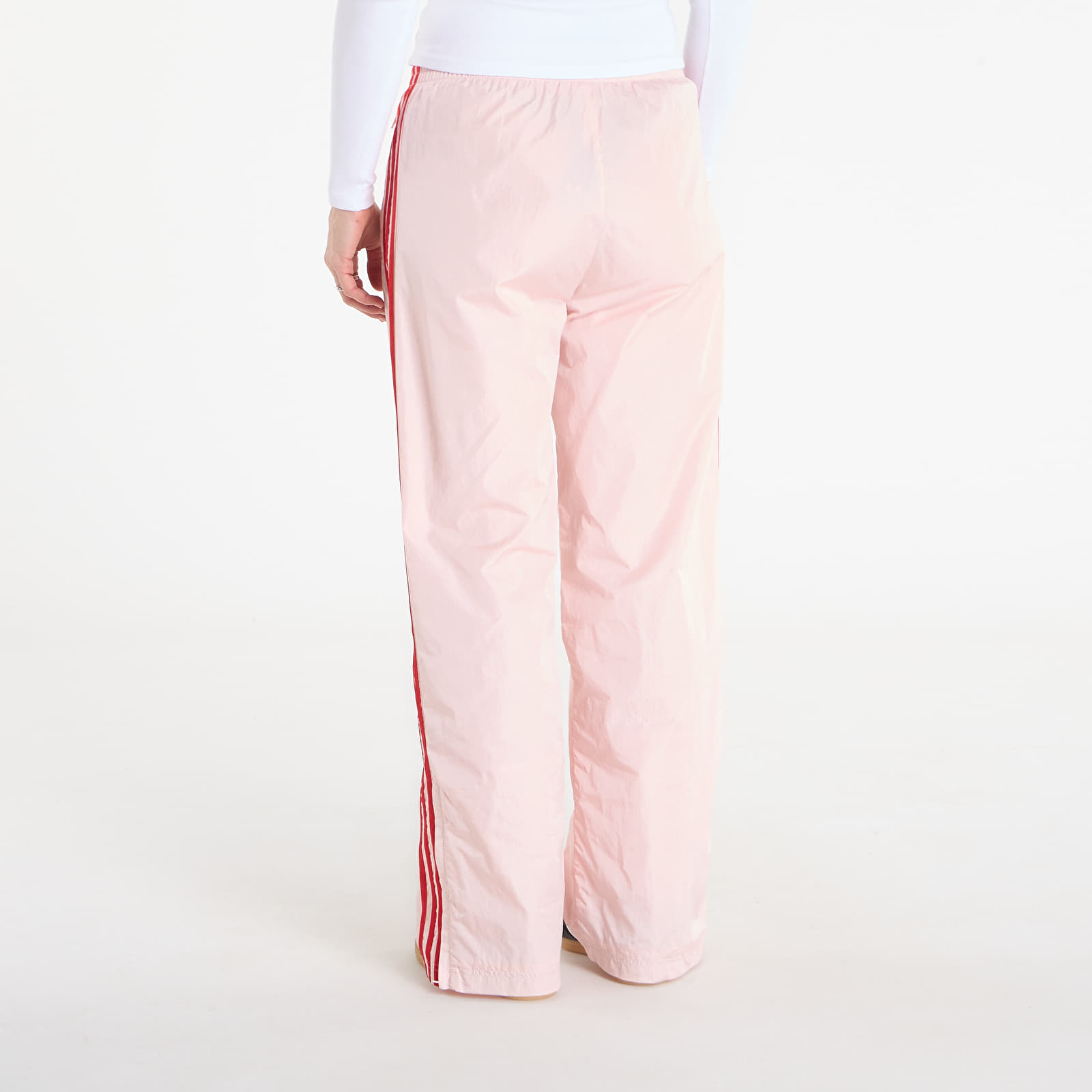 Hosen für Frauen adidas Fb Tp Loose Nylon Tracksuit Bottoms Sandy Pink