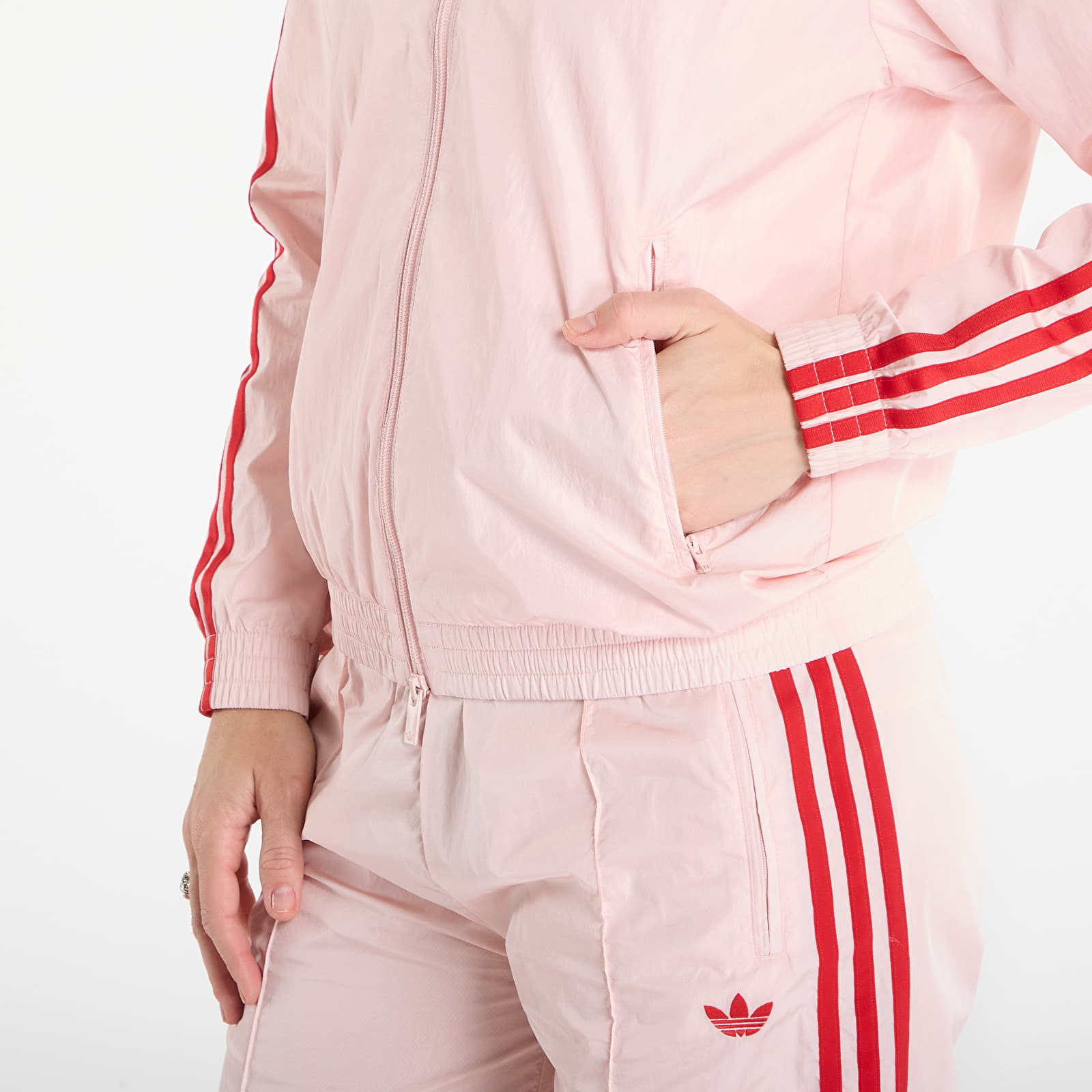 Dámske bundy adidas Fb Tt Loose Nylon Top Sandy Pink