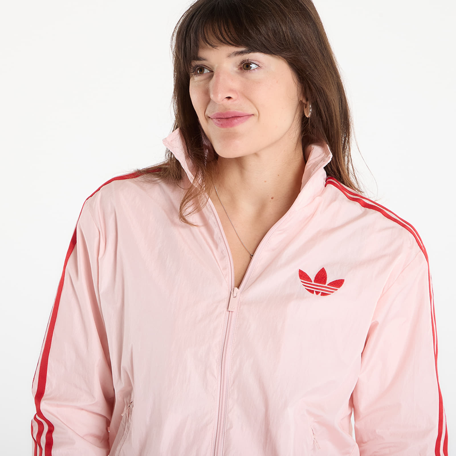 Dámske bundy adidas Fb Tt Loose Nylon Top Sandy Pink