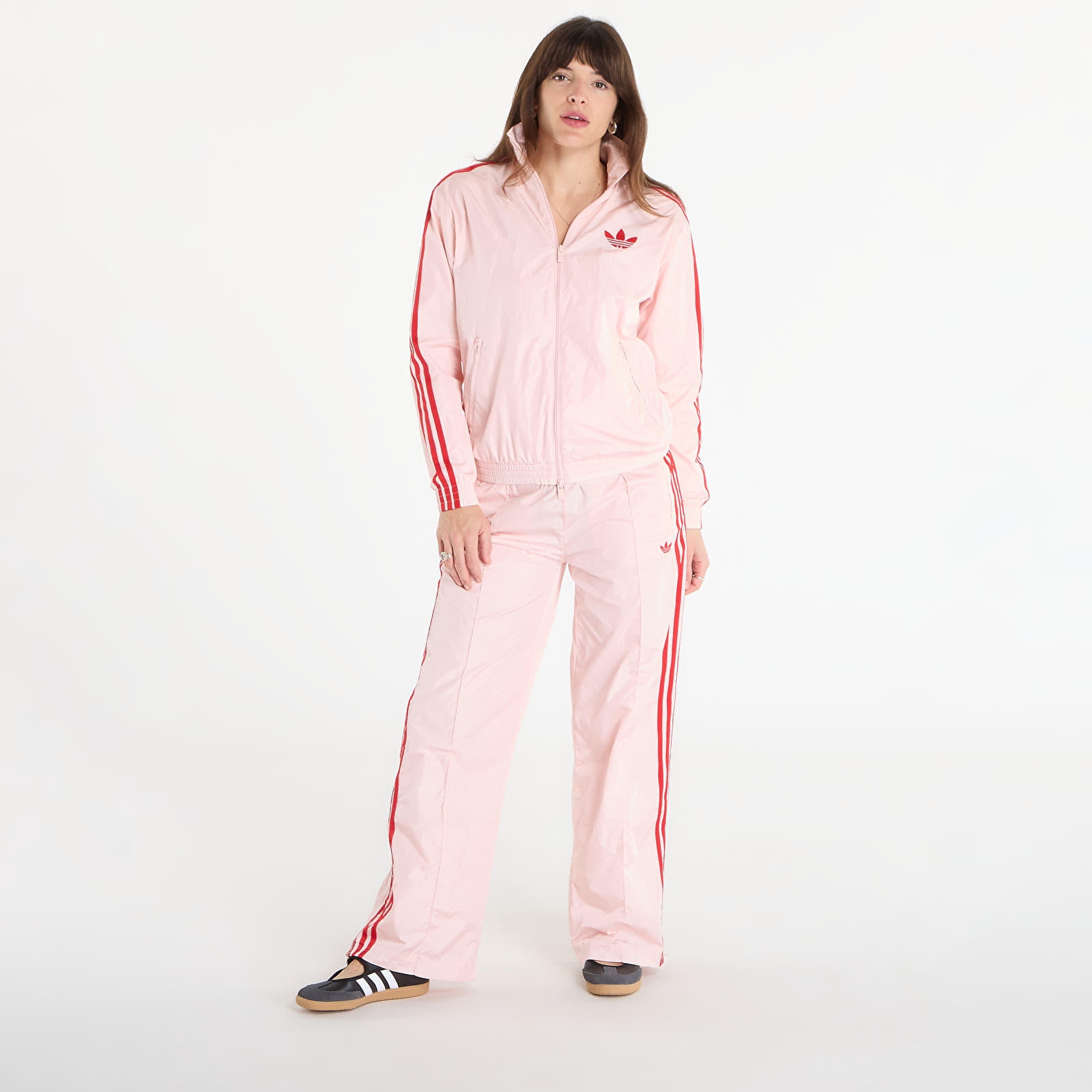 Dámske bundy adidas Fb Tt Loose Nylon Top Sandy Pink