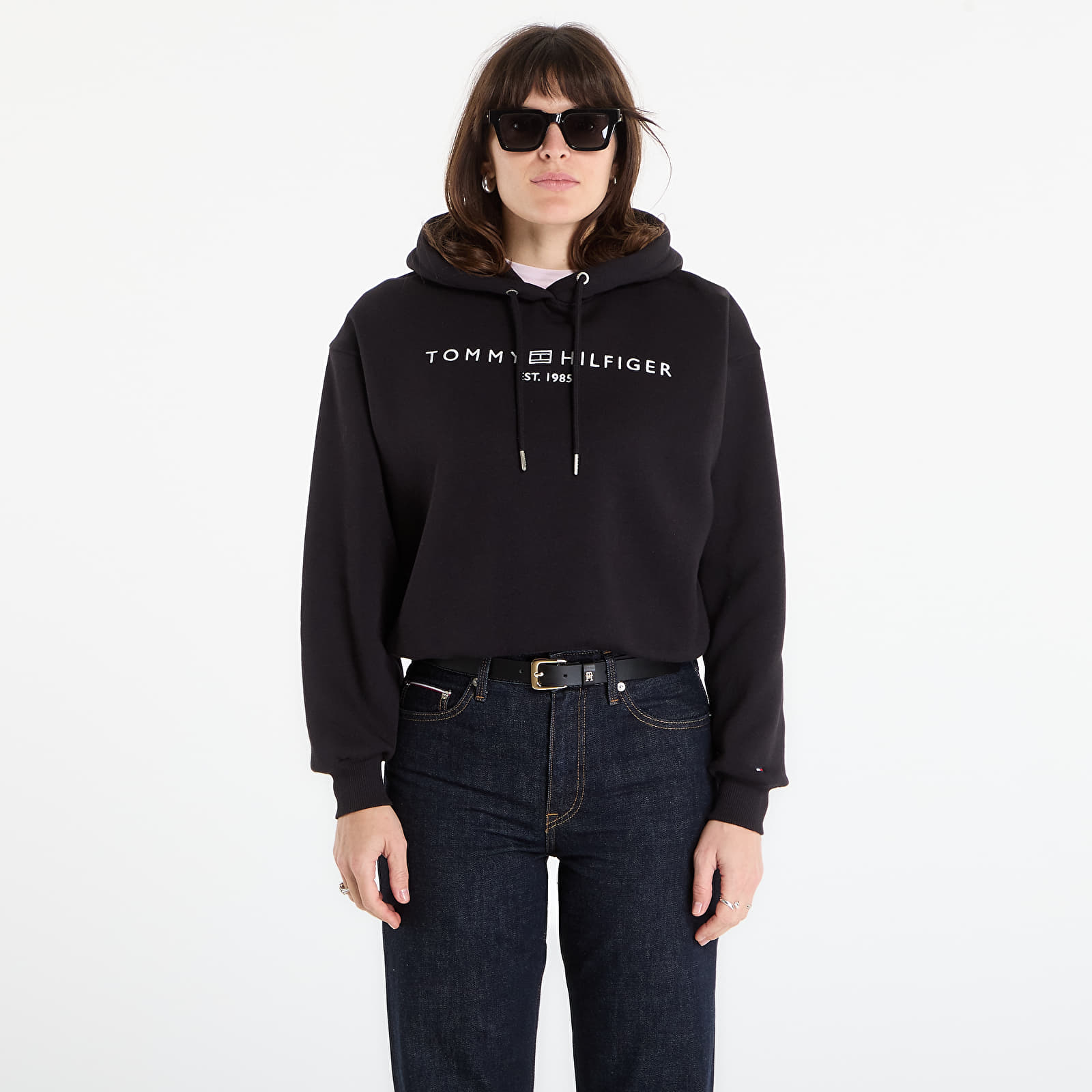 Dámské mikiny Tommy Hilfiger Corp Logo Mdrn Hoodie ?