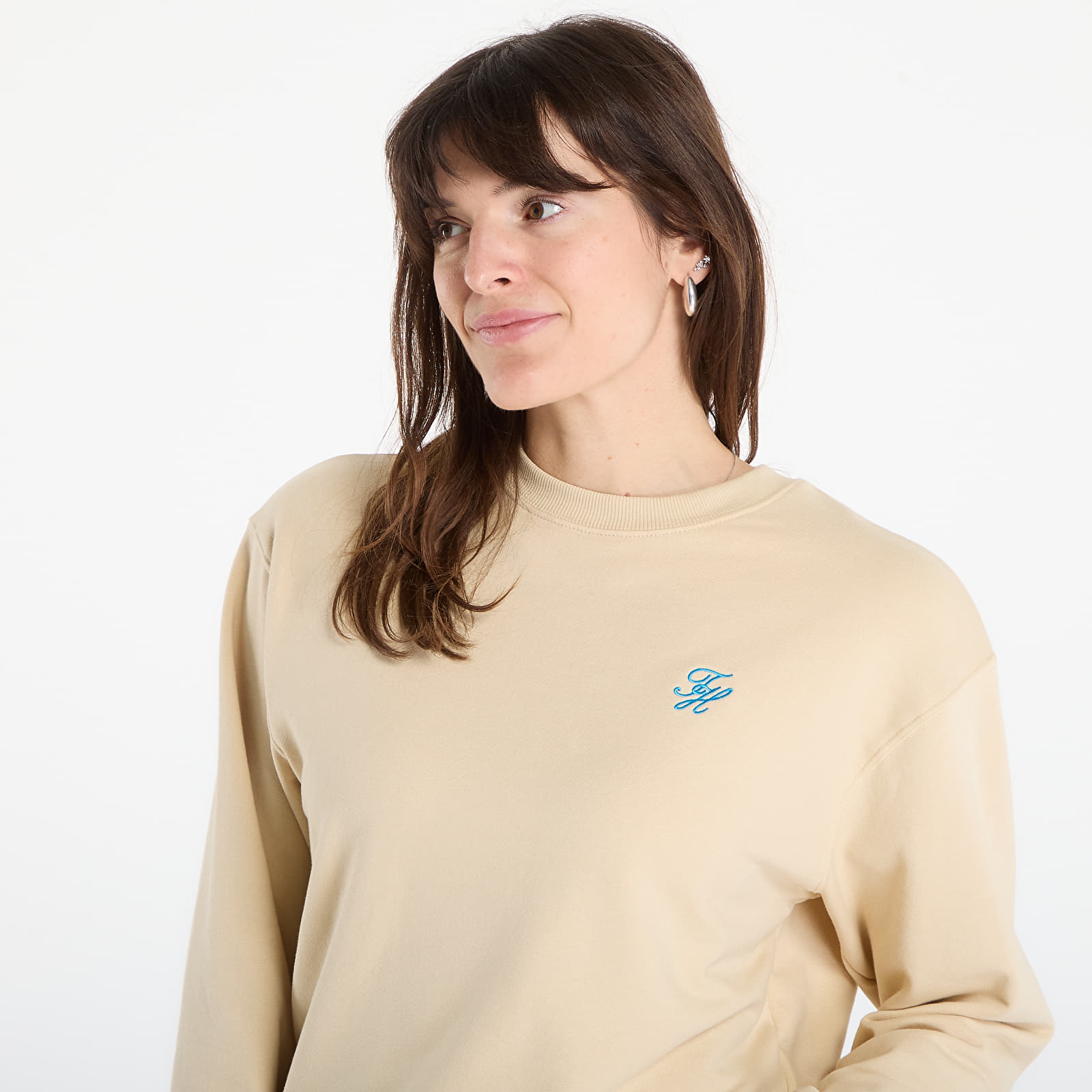 Ženski hoodiji Tommy Hilfiger Script Reg Sweatshirt ?