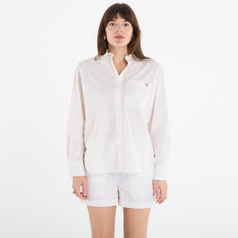 Overhemd Calvin Klein Jeans Yarndye Cotton Poplin Relaxed Sh ?