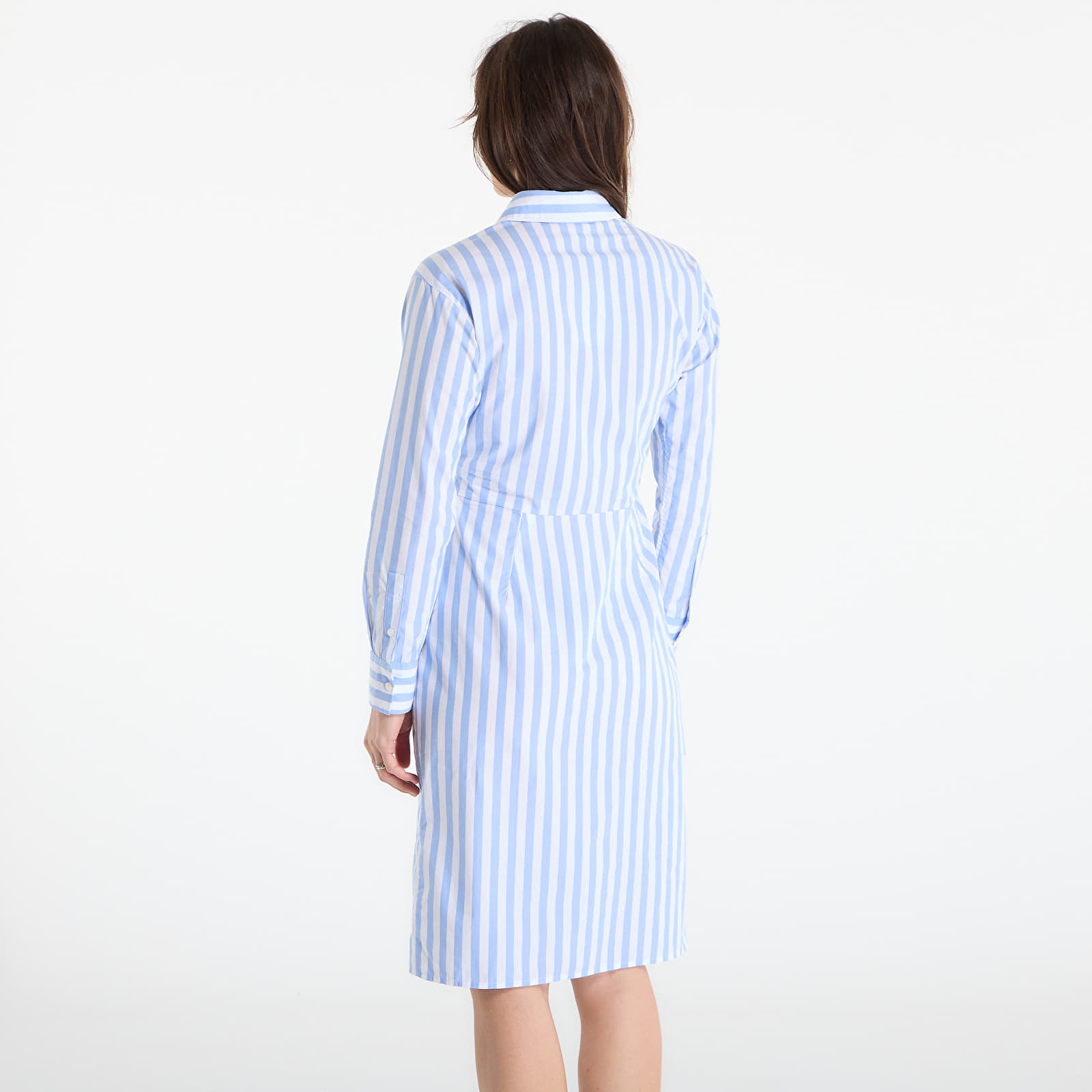 Vestidos de mulher Calvin Klein Jeans Yarndye Cotton Poplin Shirtdress ?