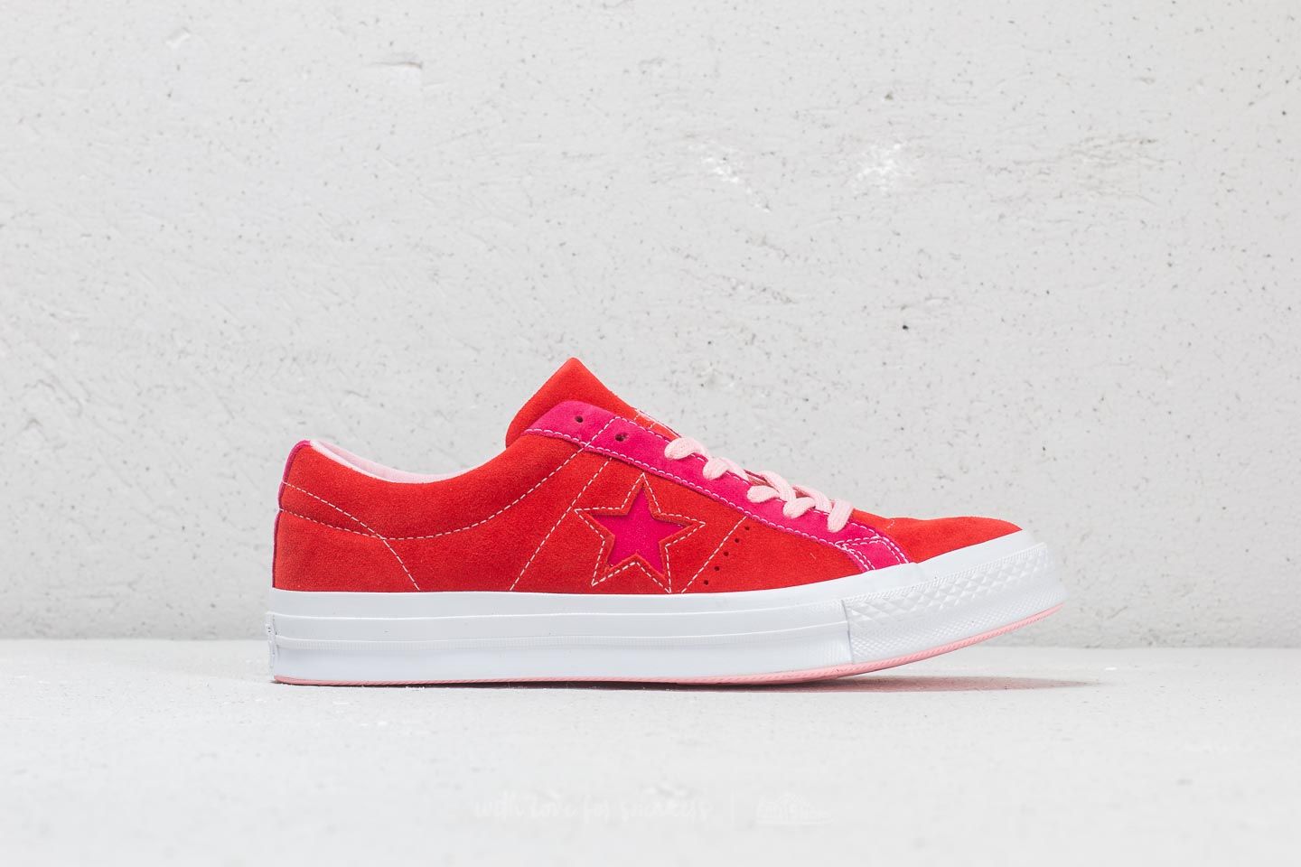 Men s shoes Converse One Star Ox Enamel Red Pink Pop Footshop