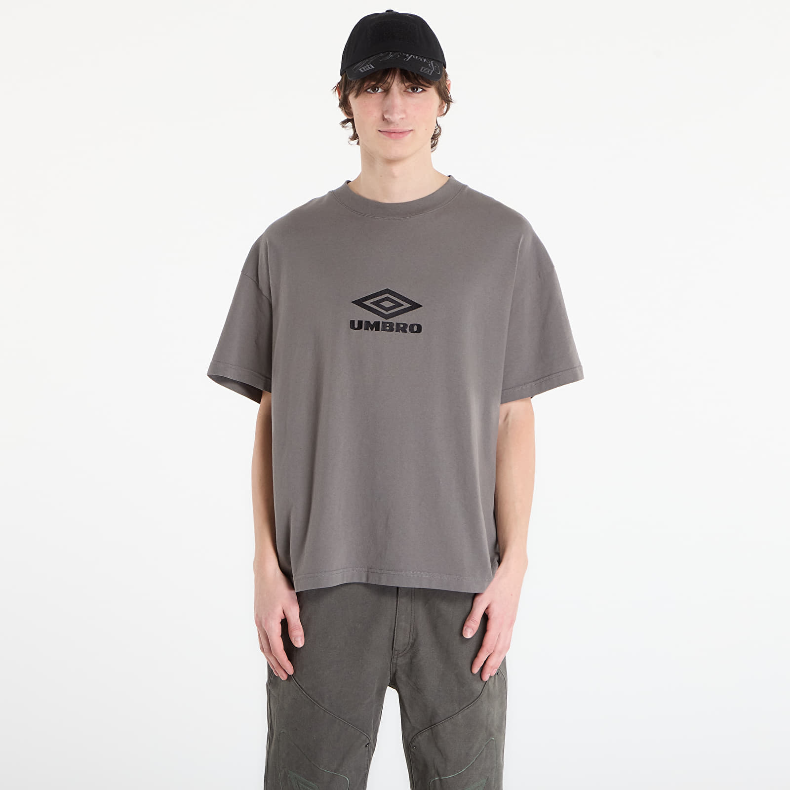 Тениска Umbro by SlamJam Og Logo T-Shirt Smock Grey M
