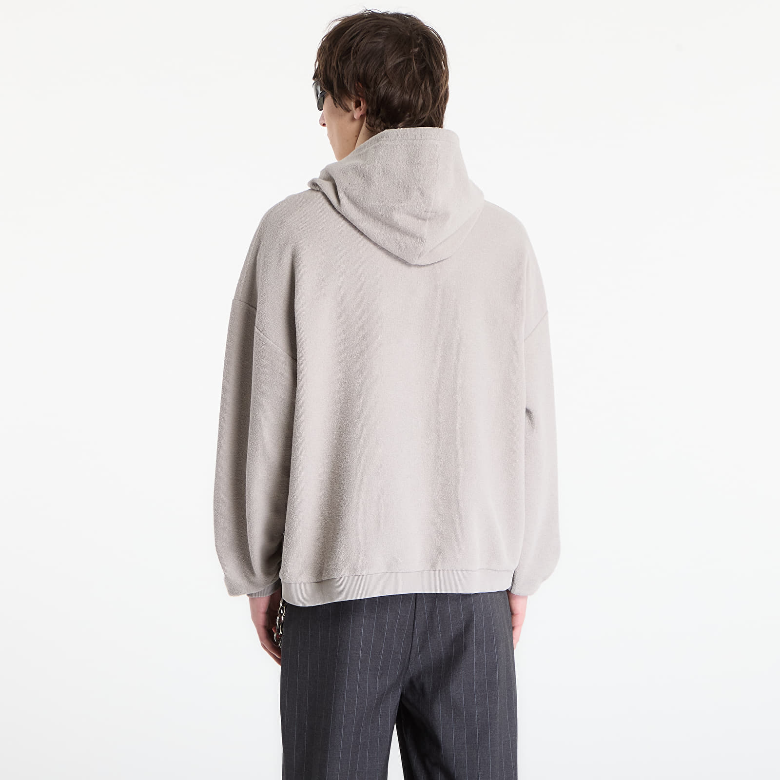 Mikiny Umbro by SlamJam Lasered Masked Hoodie Light Grey