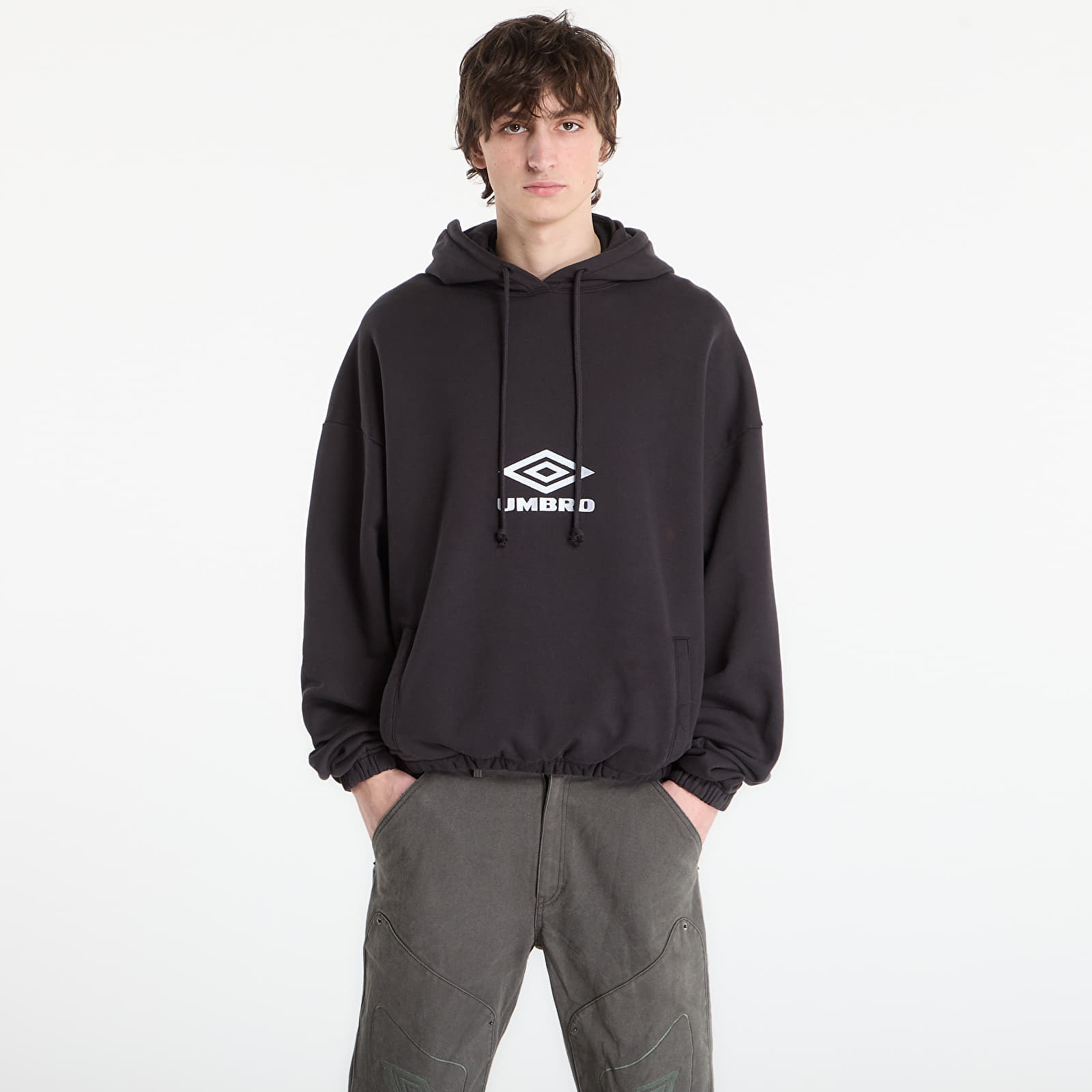 Суитшърт Umbro by SlamJam Og Logo Mask Hoodie Washed Black L