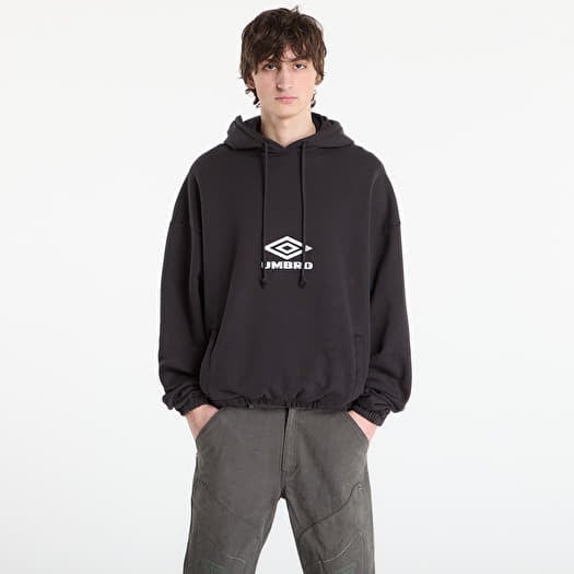 Sweatshirt Umbro by SlamJam Og Logo Mask Hoodie Washed Black