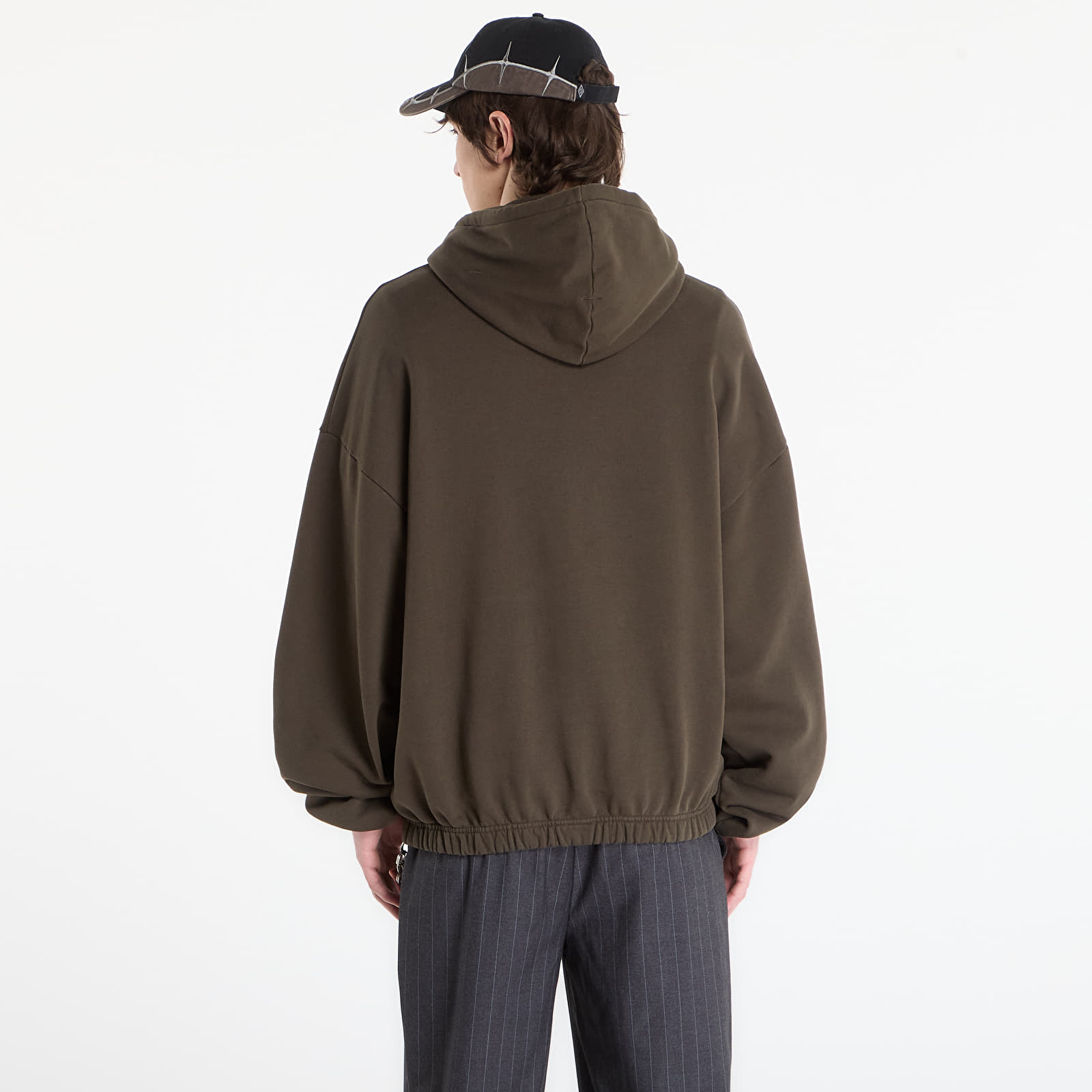 Mikiny Umbro by SlamJam Og Logo Mask Hoodie Dark Olive