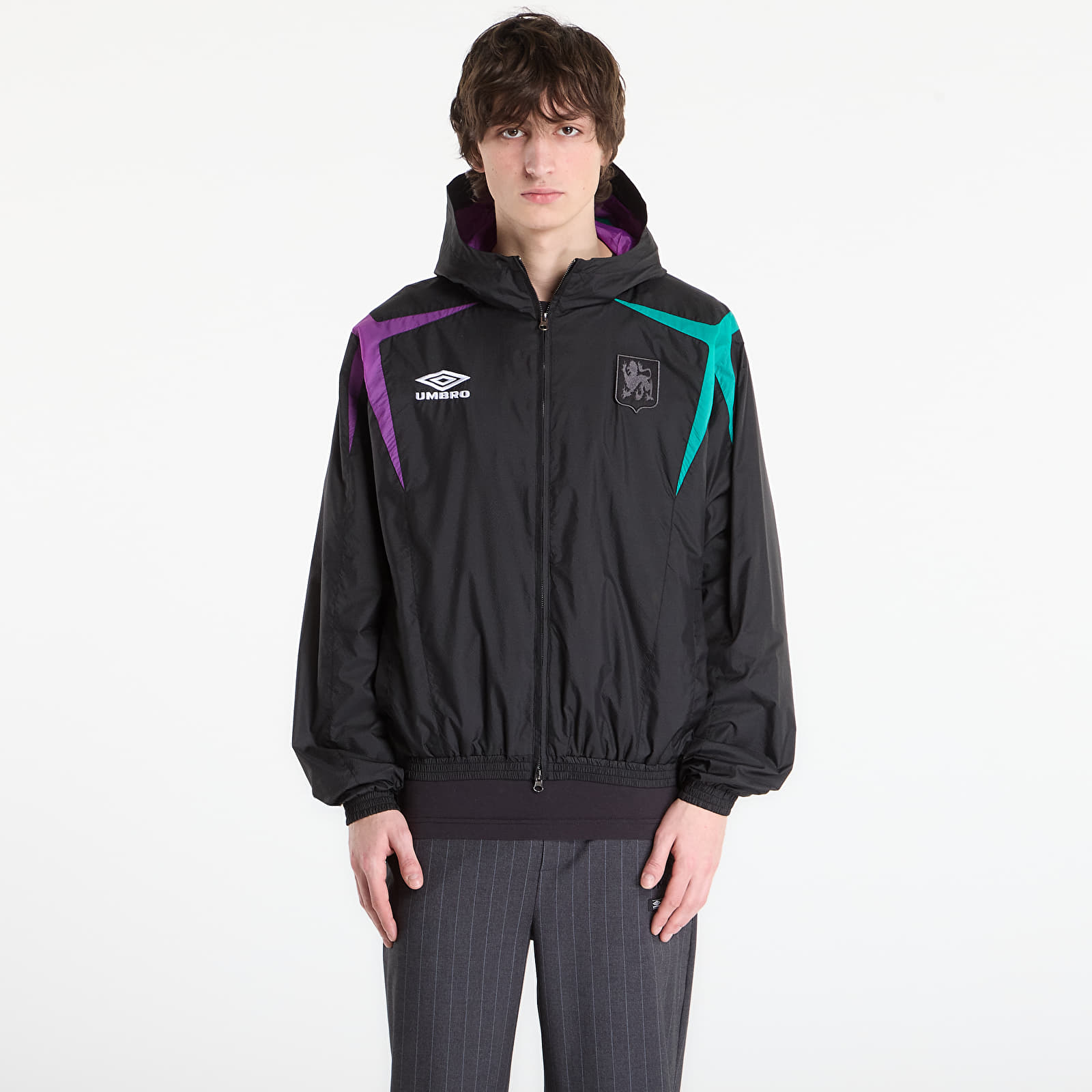 Jakker for menn Umbro by SlamJam Jester Masked Track Jacket Black