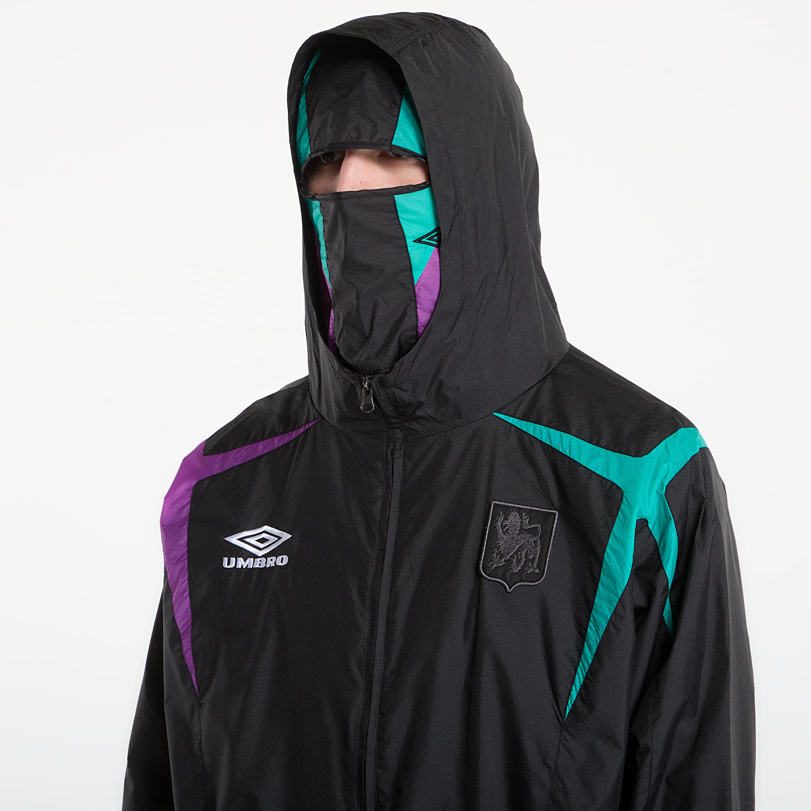 Jakker for menn Umbro by SlamJam Jester Masked Track Jacket Black