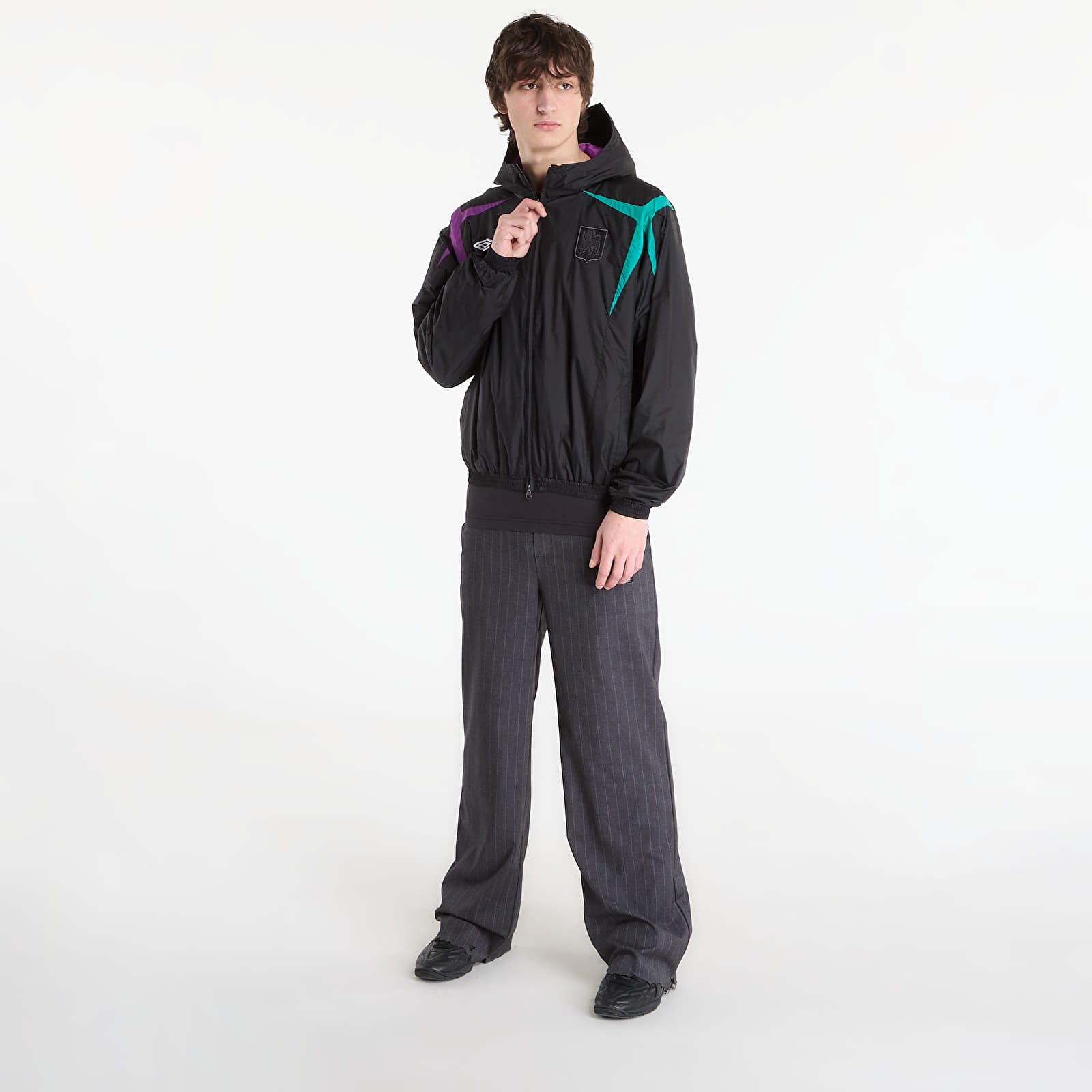 Jakker for menn Umbro by SlamJam Jester Masked Track Jacket Black