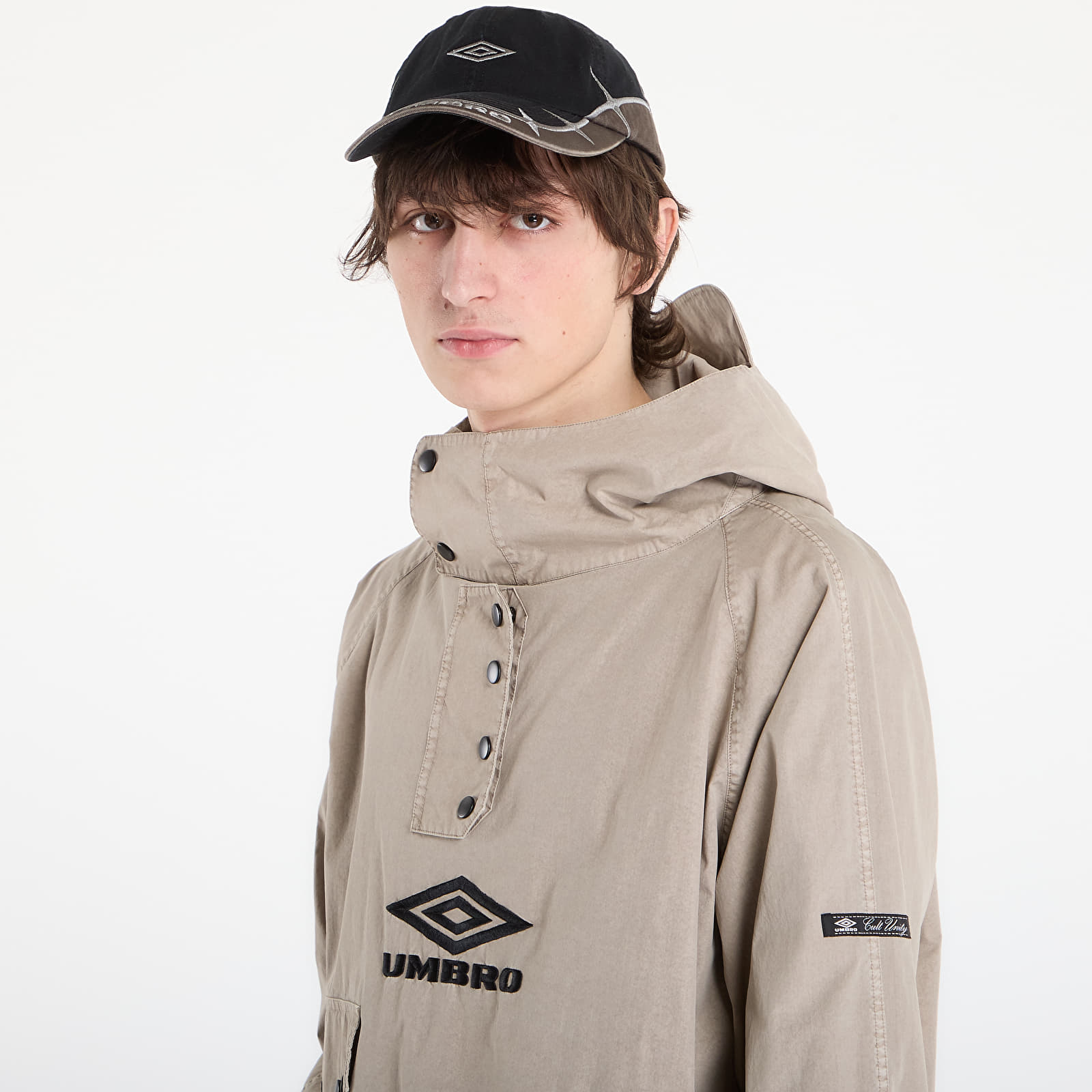 Jakker til mænd Umbro by SlamJam Faded Smock Anorak Greige