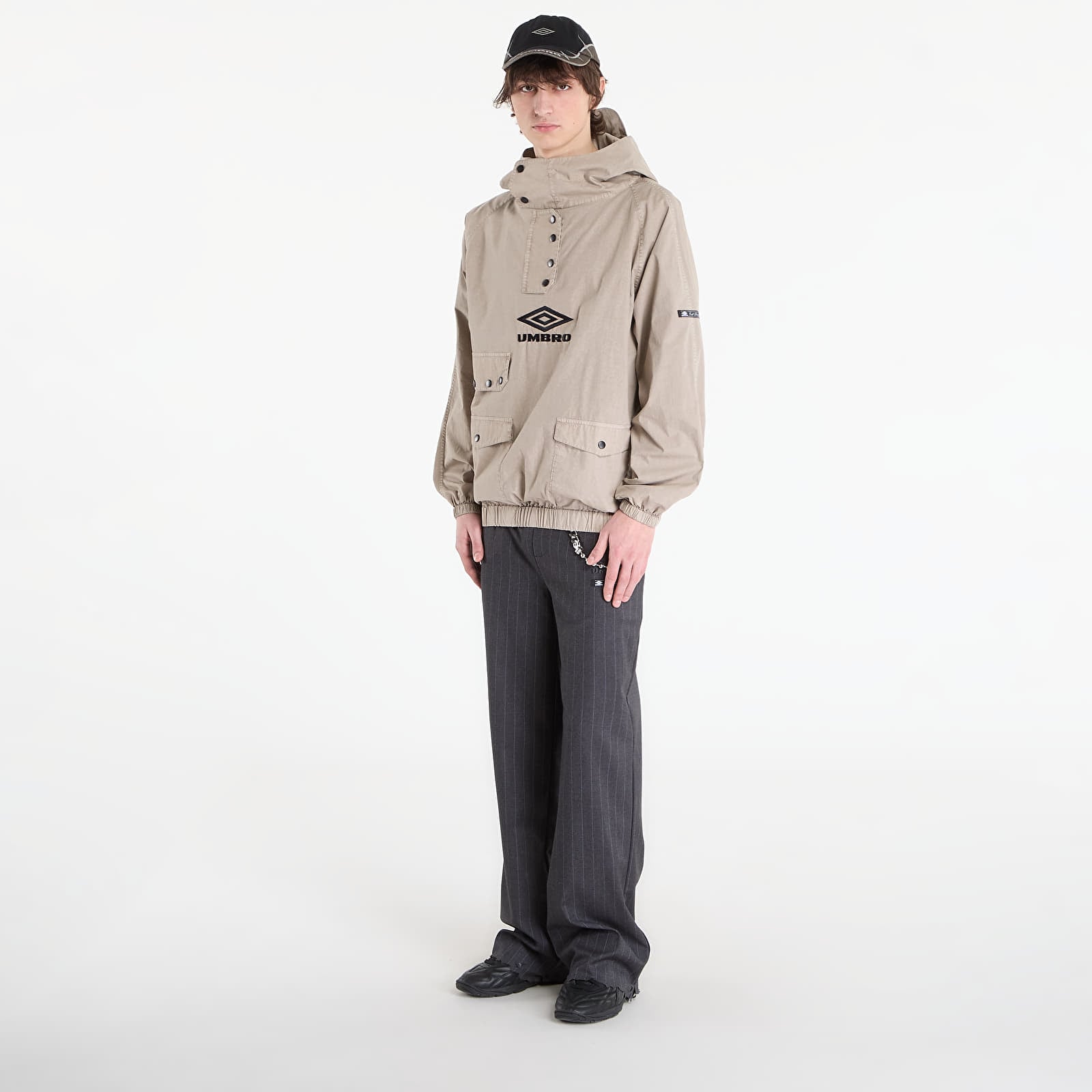 Jakker til mænd Umbro by SlamJam Faded Smock Anorak Greige