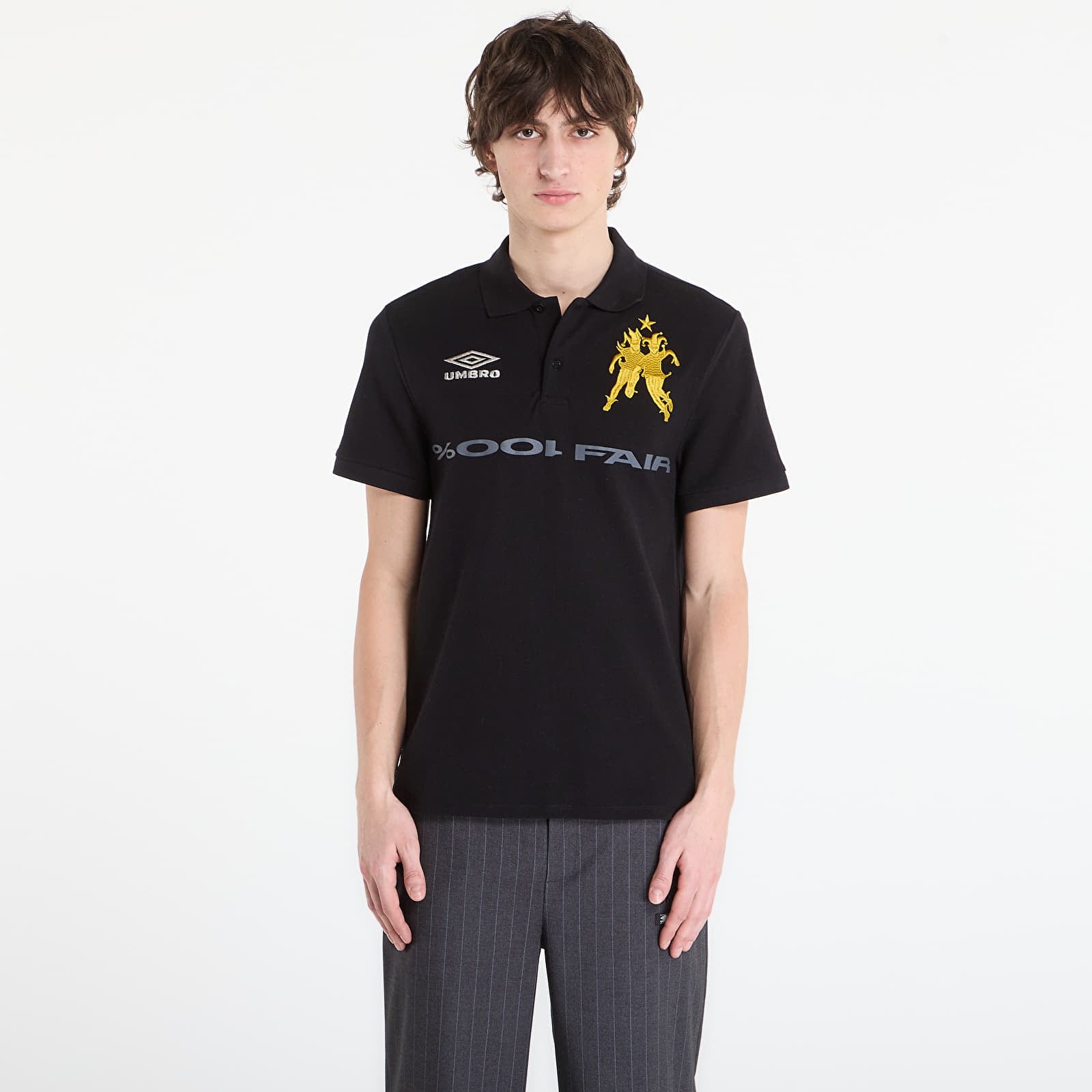 Majice T-shirt Umbro by SlamJam 001% Fair Polo Black