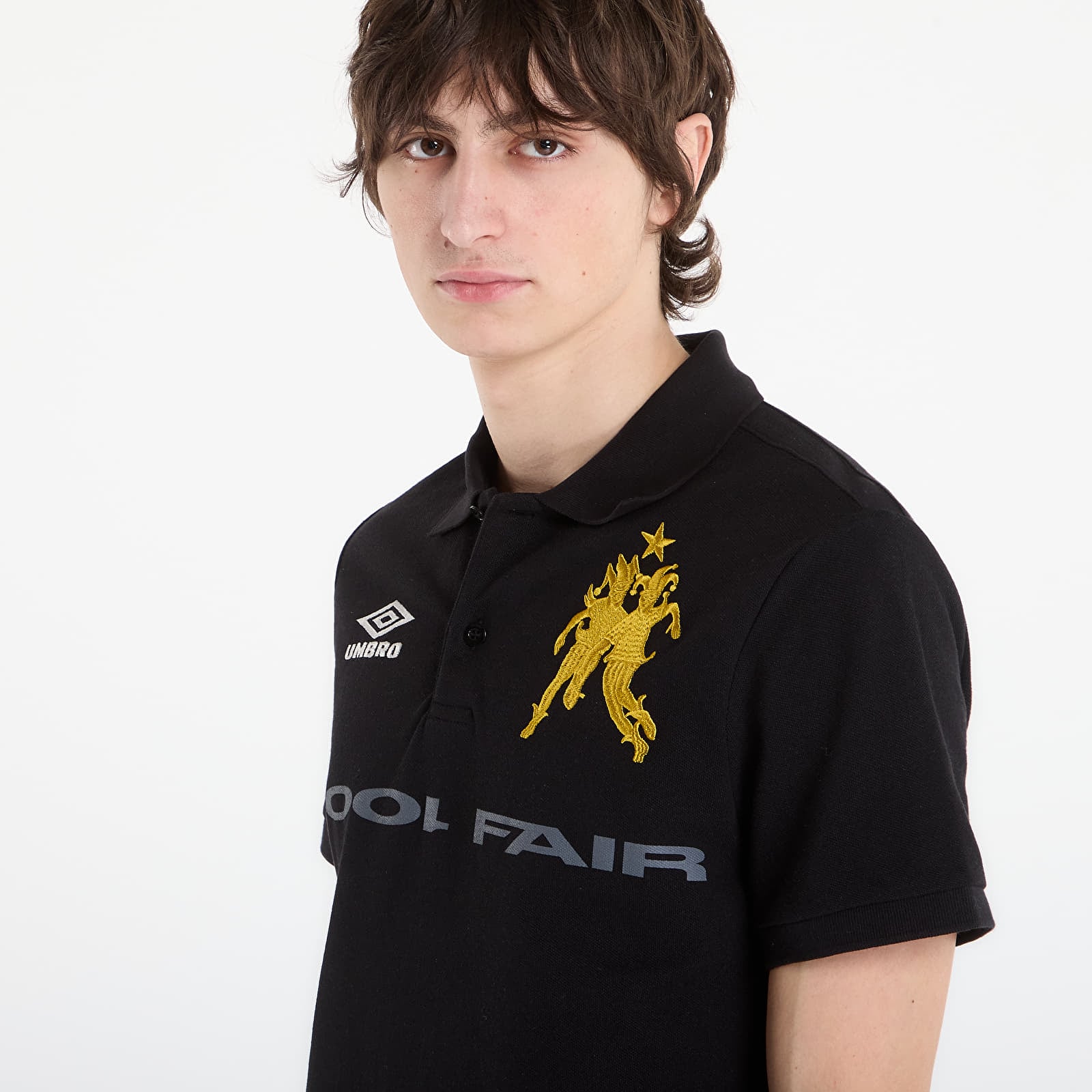 Majice T-shirt Umbro by SlamJam 001% Fair Polo Black