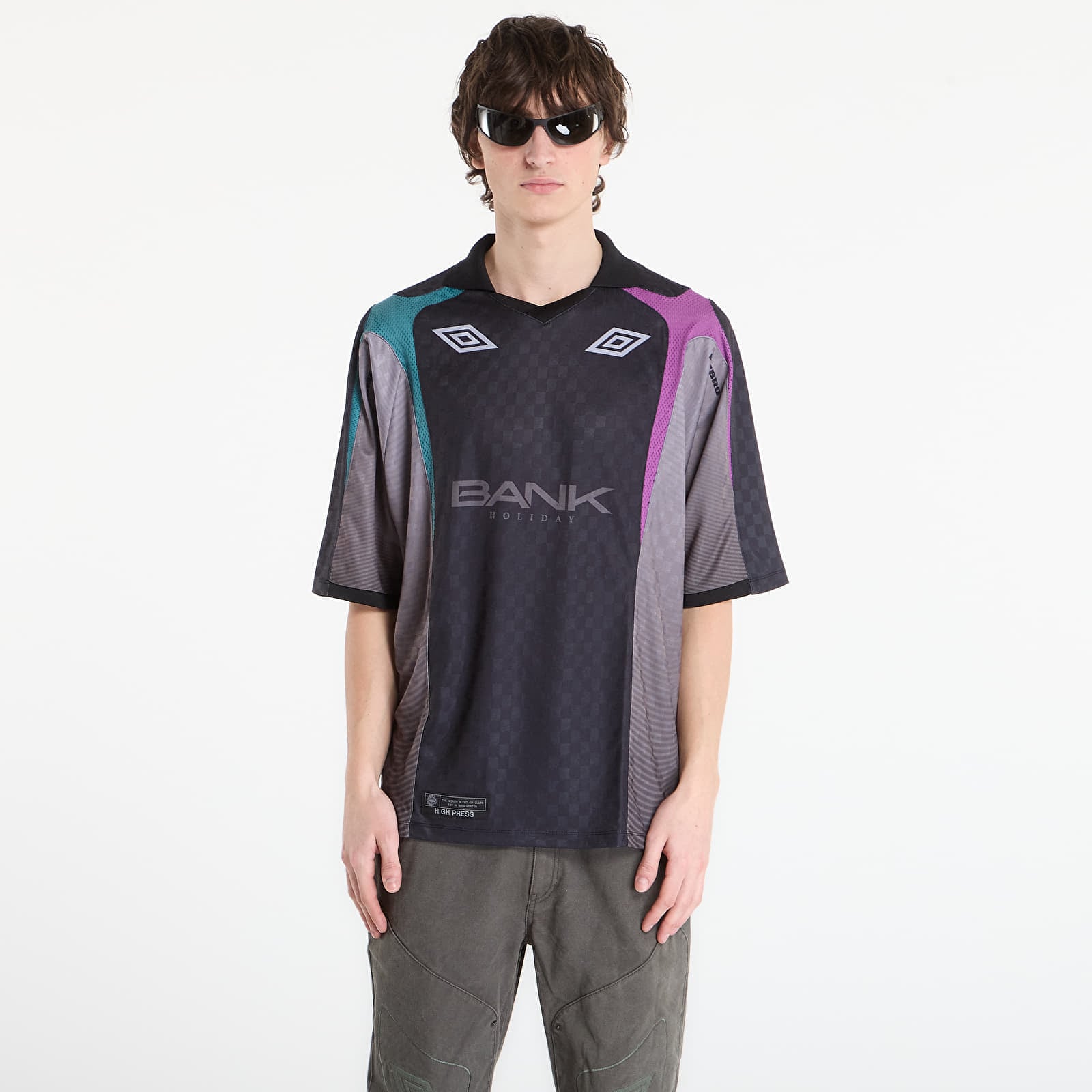 Tricou Umbro by SlamJam Classic England Polo Black XL