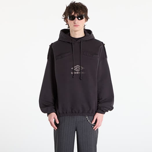 Sweatshirt Umbro by SlamJam Medal Masked Hoodie Strong Wash Black