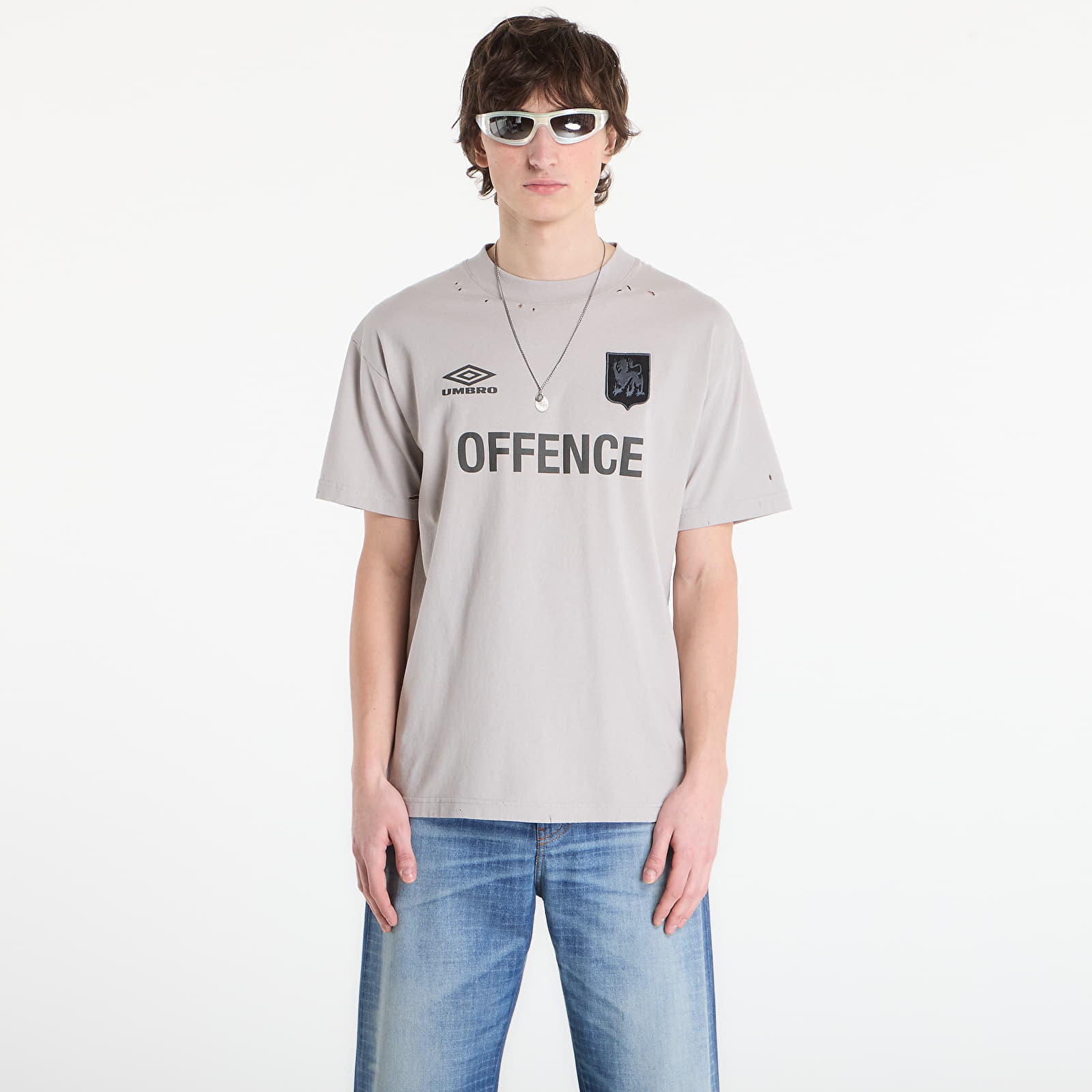 Тениска Umbro by SlamJam Offence Defence Tee Light Grey L