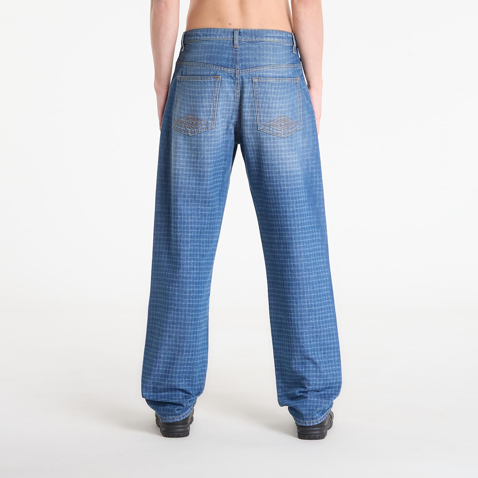 Jeans für Männer Umbro by SlamJam Checked Jeans Blue
