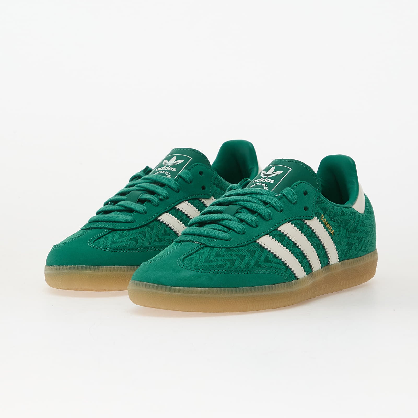 Damen Sneaker und Schuhe adidas Samba Og W Bright Green/ Off White/ Gold Metallic
