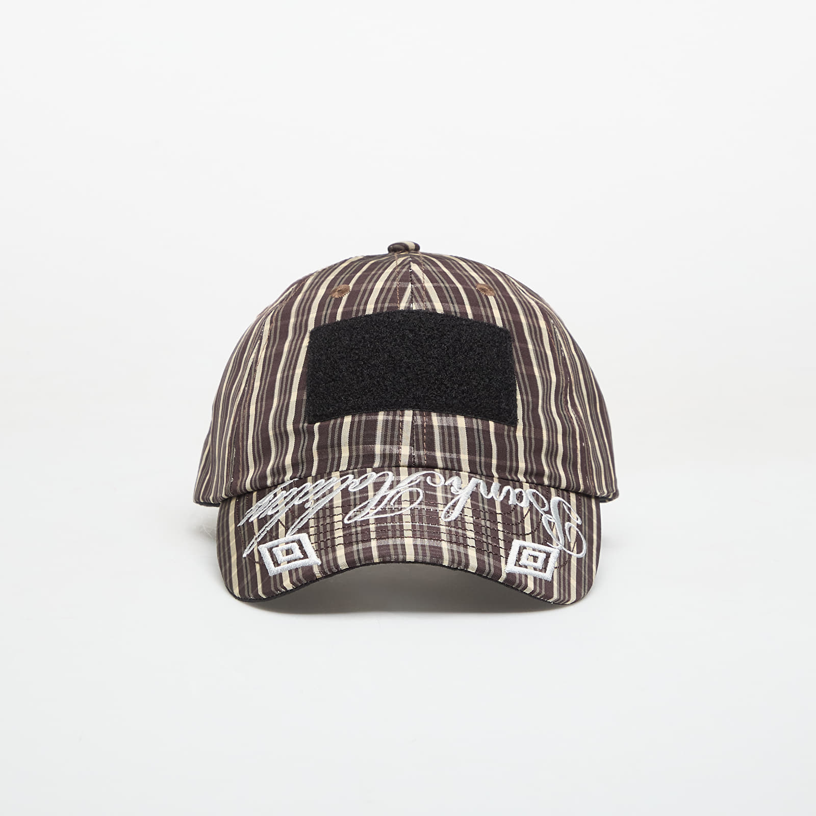 Шапка Umbro by SlamJam Check Hazard Cap Beige/ Dark Brown Universal