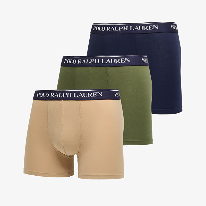 Caleçons Ralph Lauren Boxer Brief-3 Pack Boxer Brief Blue