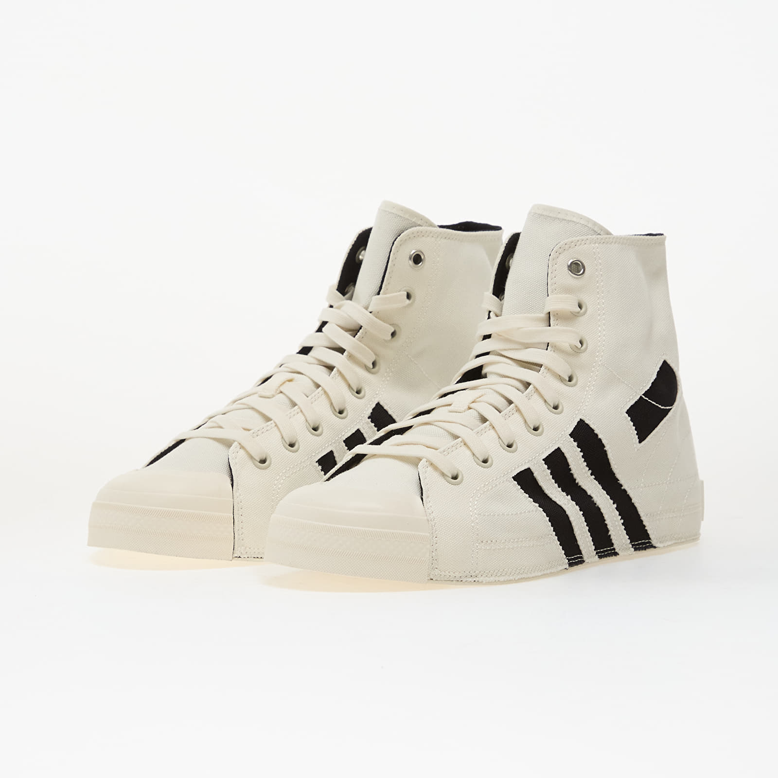 Herren Sneaker und Schuhe Y-3 Nizza Hi Off White/ Off White/ Black