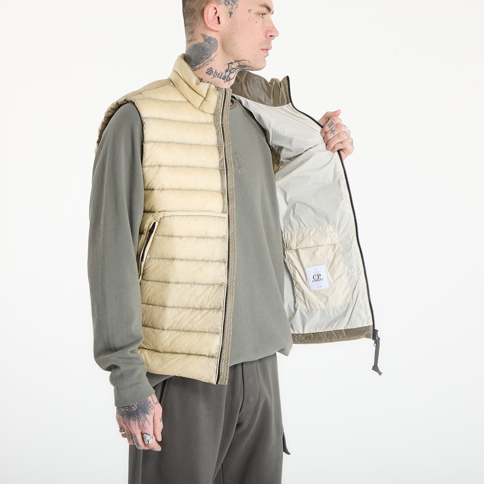 Vests C.P. Company Vest Frozen Dew/ White