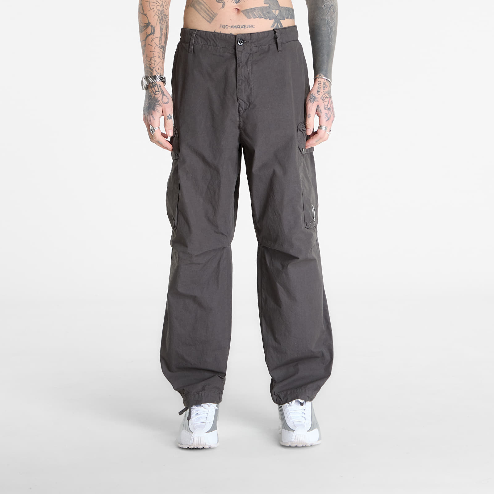 Pantaloni C.P. Company Micro-Reps Boxy Cargo Lens Pants Gunmetal Grey 54